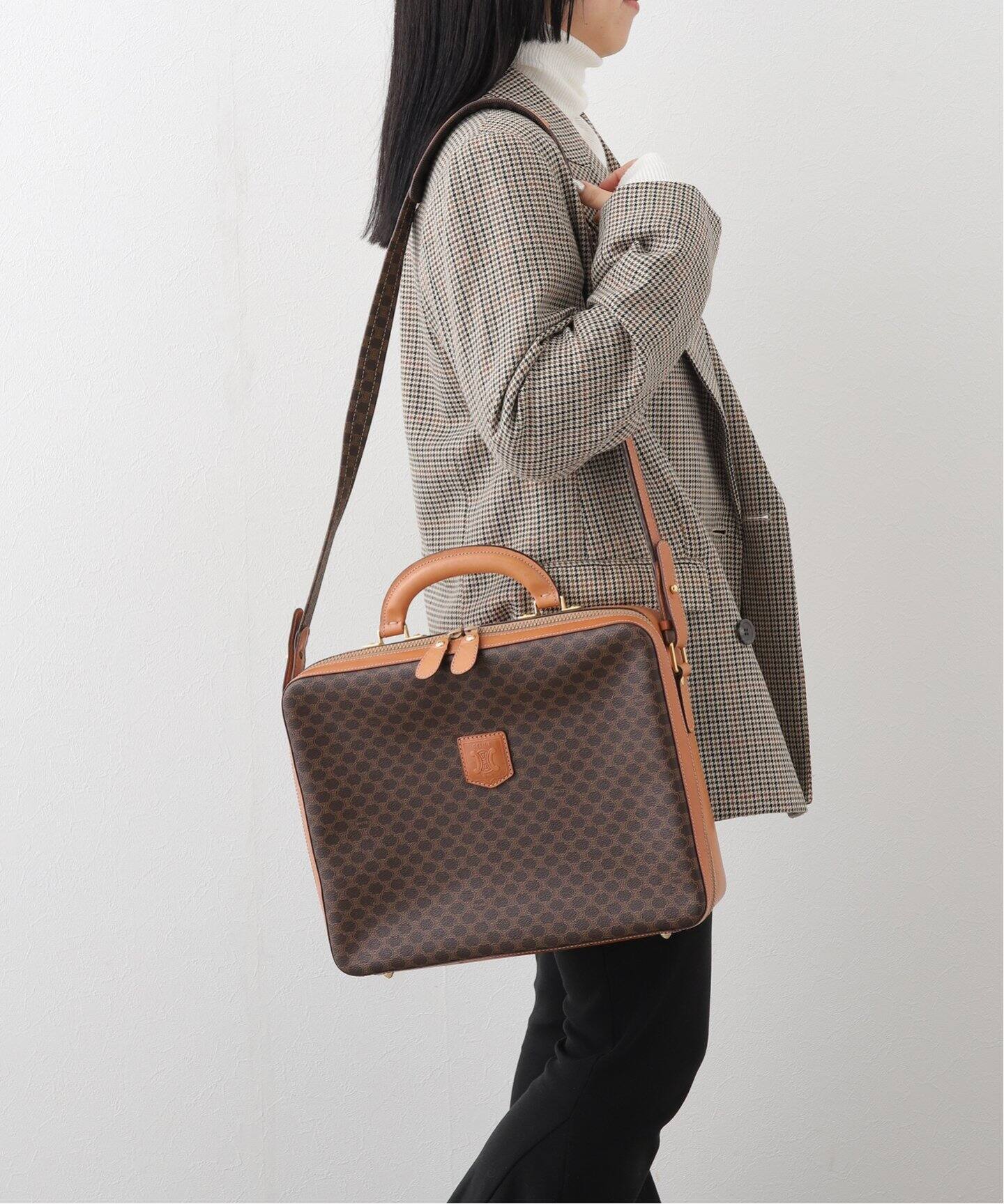 VINTAGE CELINE/セリーヌ】マカダム2wayバッグ（ハンドバッグ  