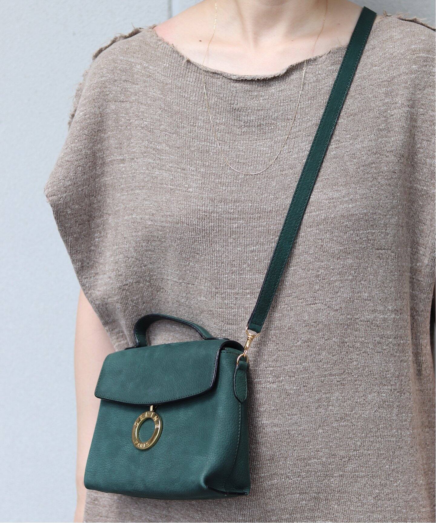VINTAGE CELINE/セリーヌ】サークルロゴショルダーバッグ（ショルダー 