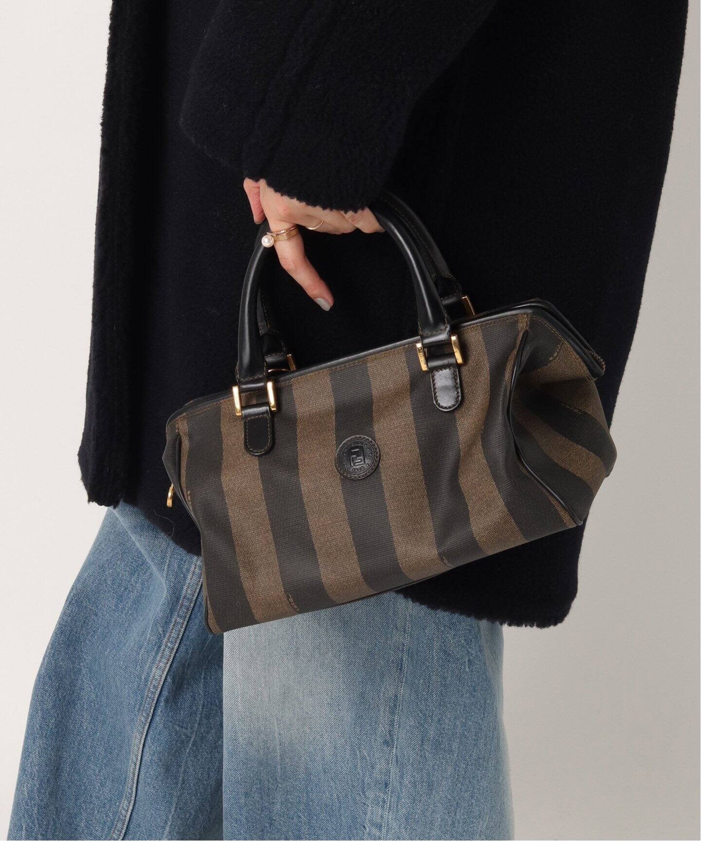 VINTAGE FENDI/フェンディ】Pequin ボストンバッグ（ボストンバッグ 