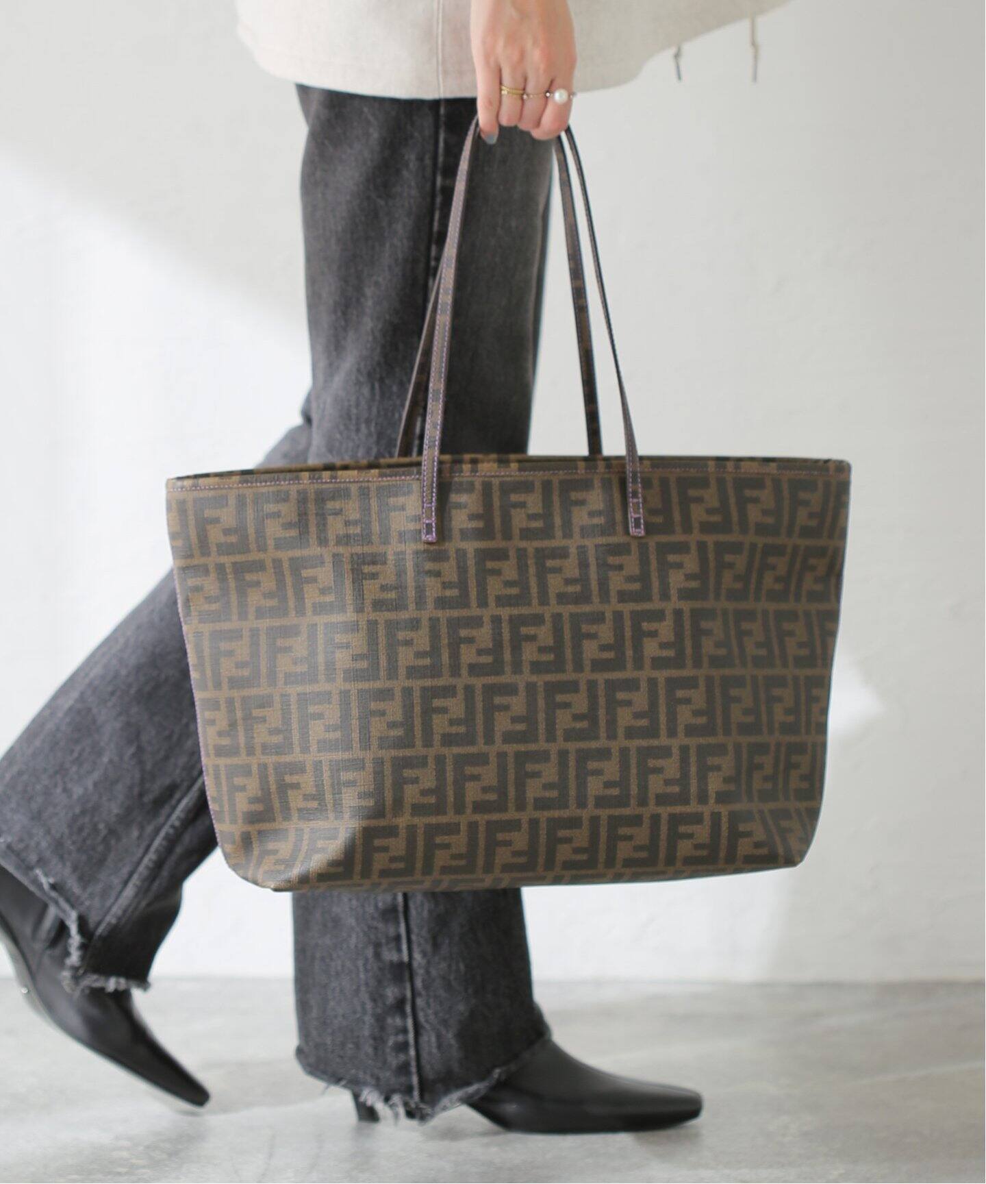 VINTAGE FENDI/フェンディ】Zucca トートバッグ（トートバッグ 