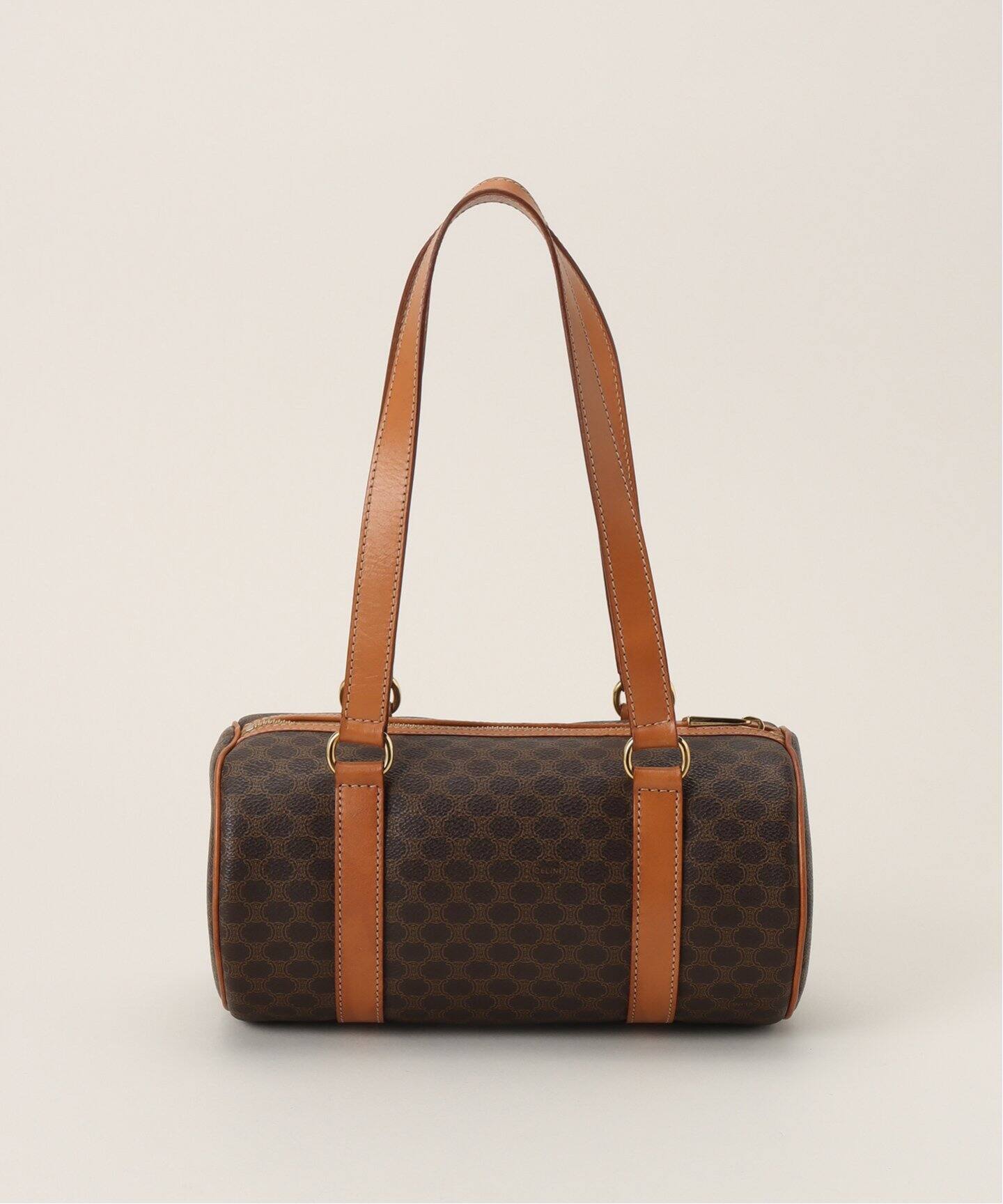 良品】CELINE セリーヌ ボストンバッグ マカダム柄 PVC 鍵 カナデ  