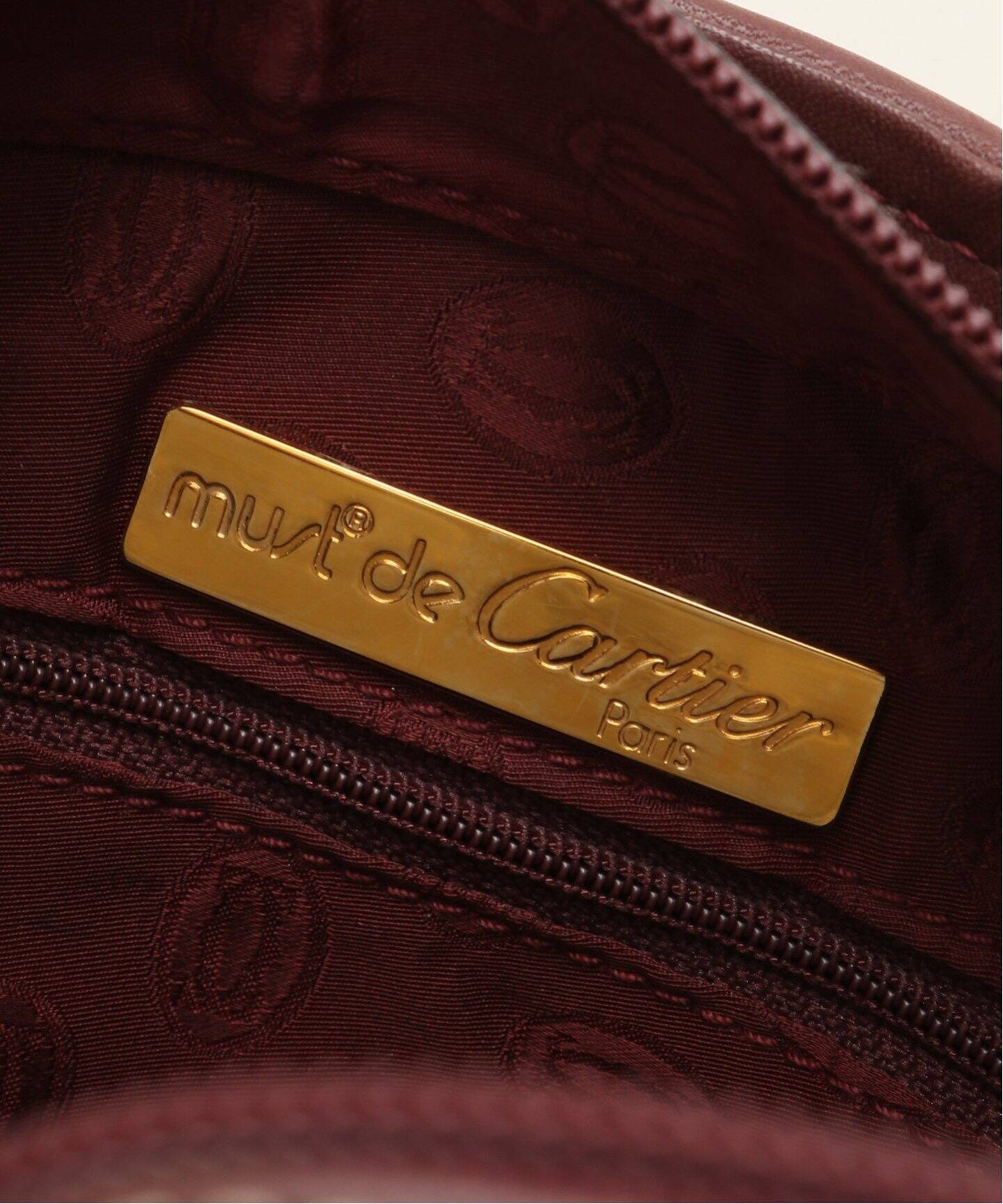 VINTAGE CARTIER/カルティエ】マストライン・ハンドバッグ 