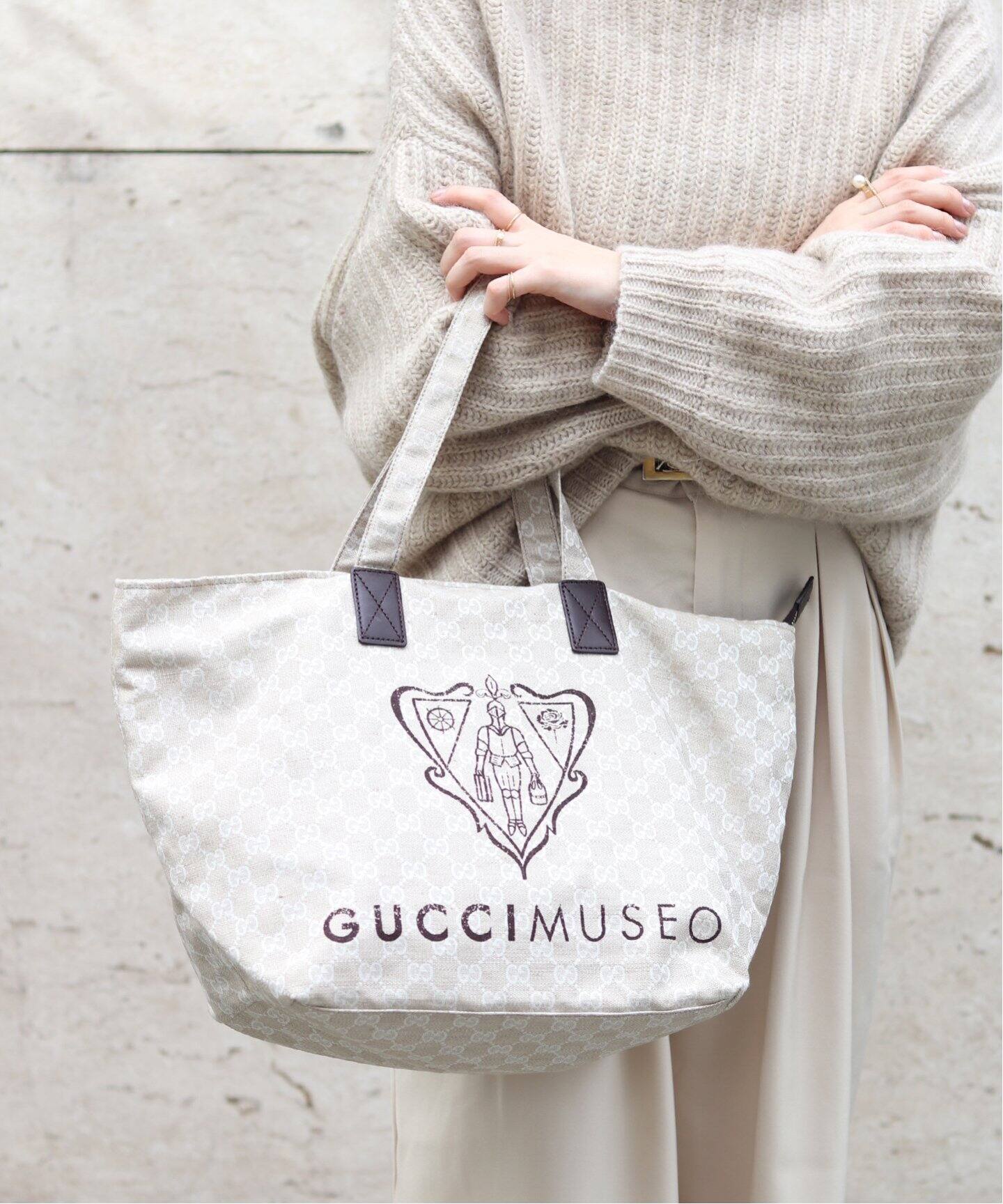 VINTAGE GUCCI/グッチ】Museo トートバッグ（トートバッグ 