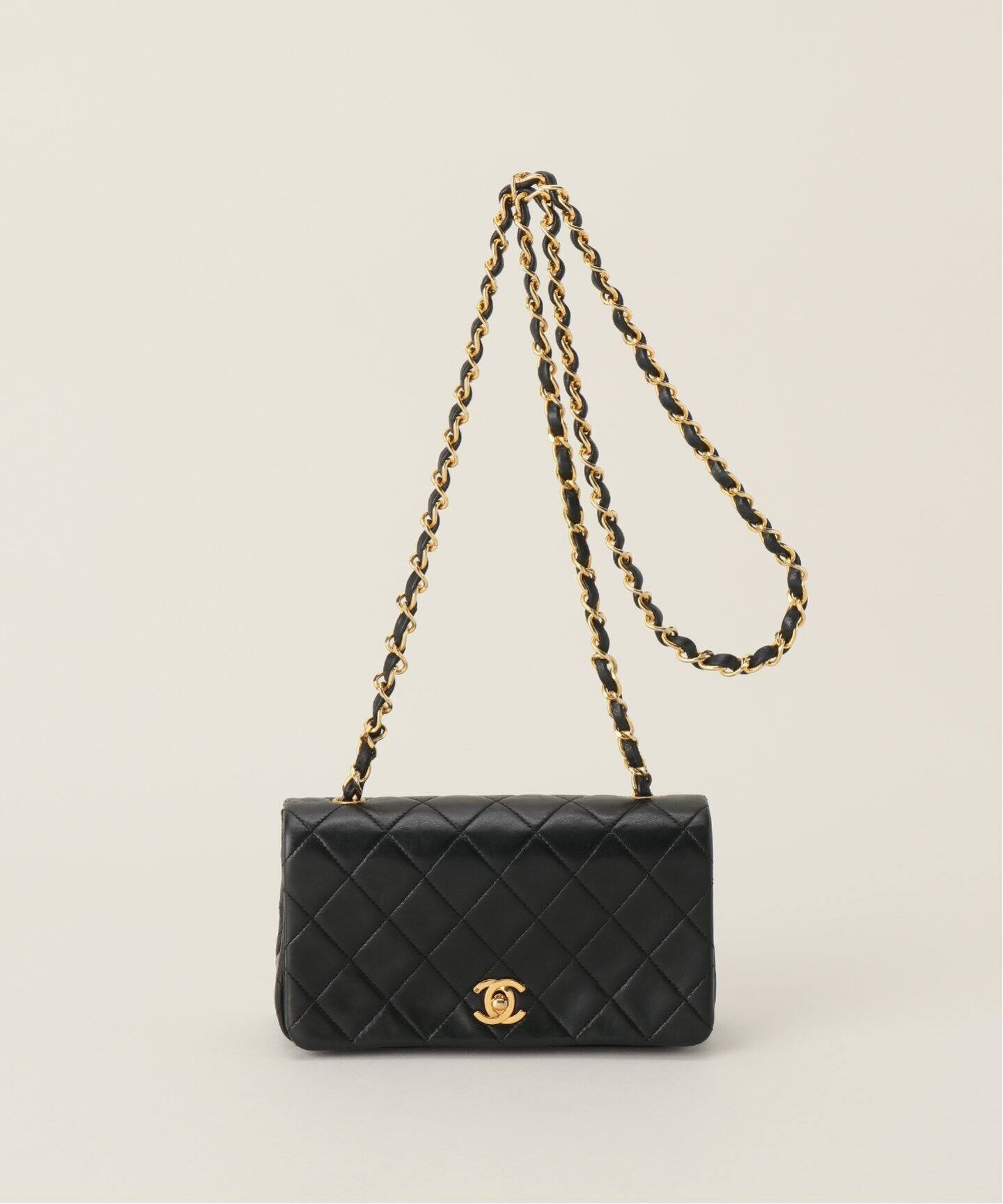 VINTAGE CHANEL/シャネル】 マトラッセチェーンショルダーバッグ f19  