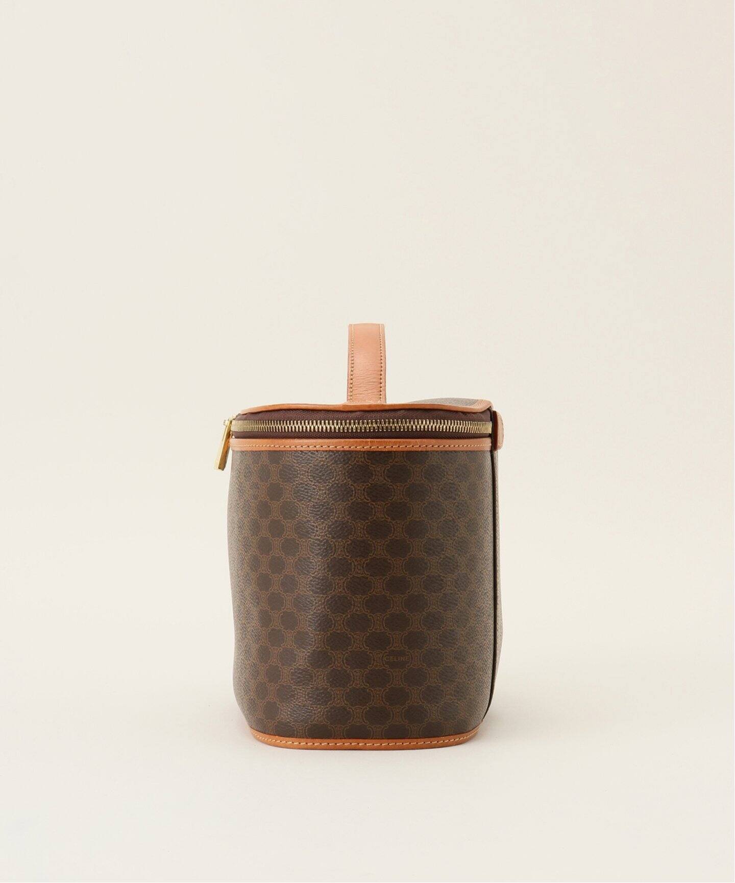 VINTAGE CELINE/セリーヌ】マカダム バニティバッグ（ハンドバッグ 