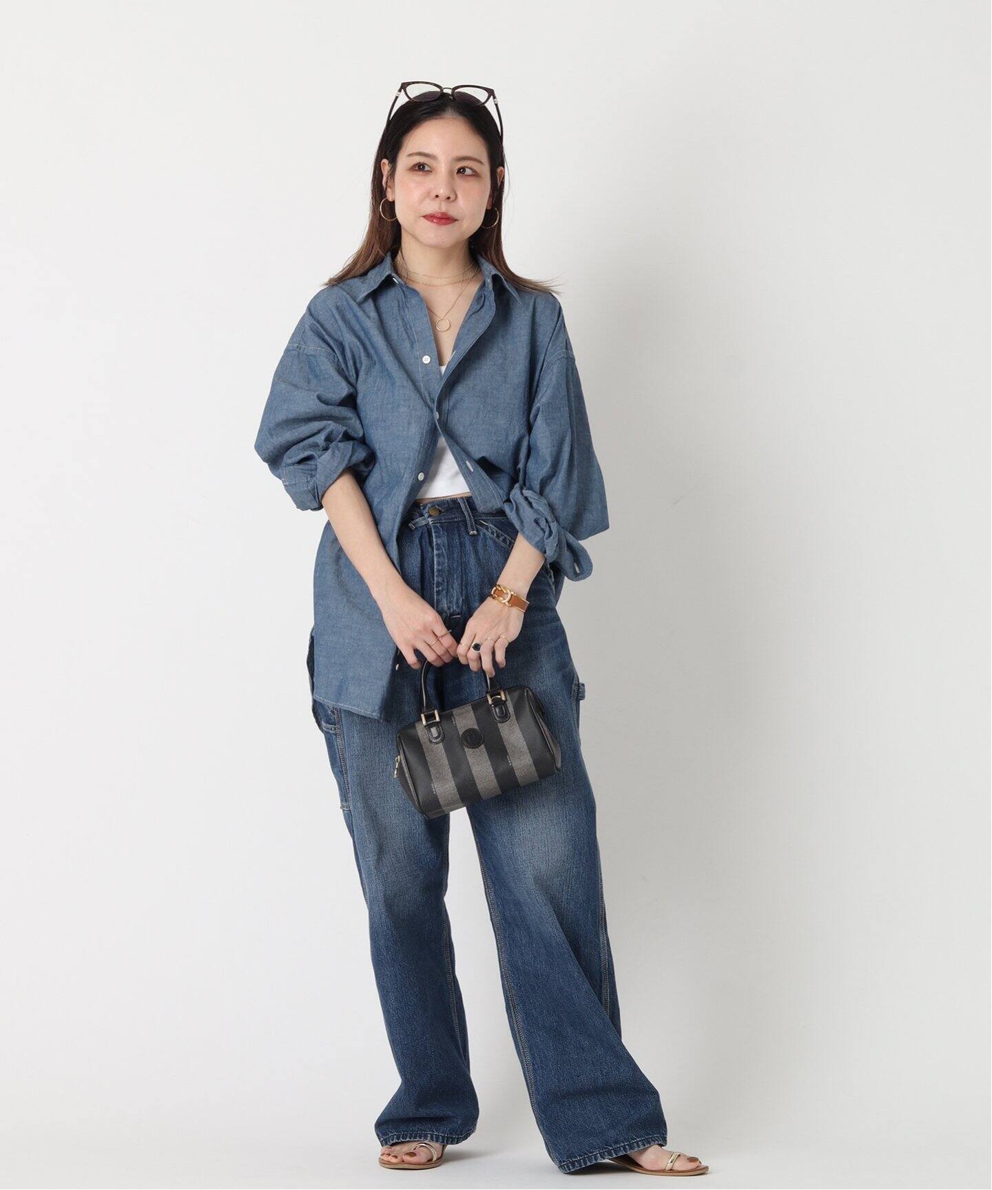 フェンディ ダメージデニムバッグ 可愛