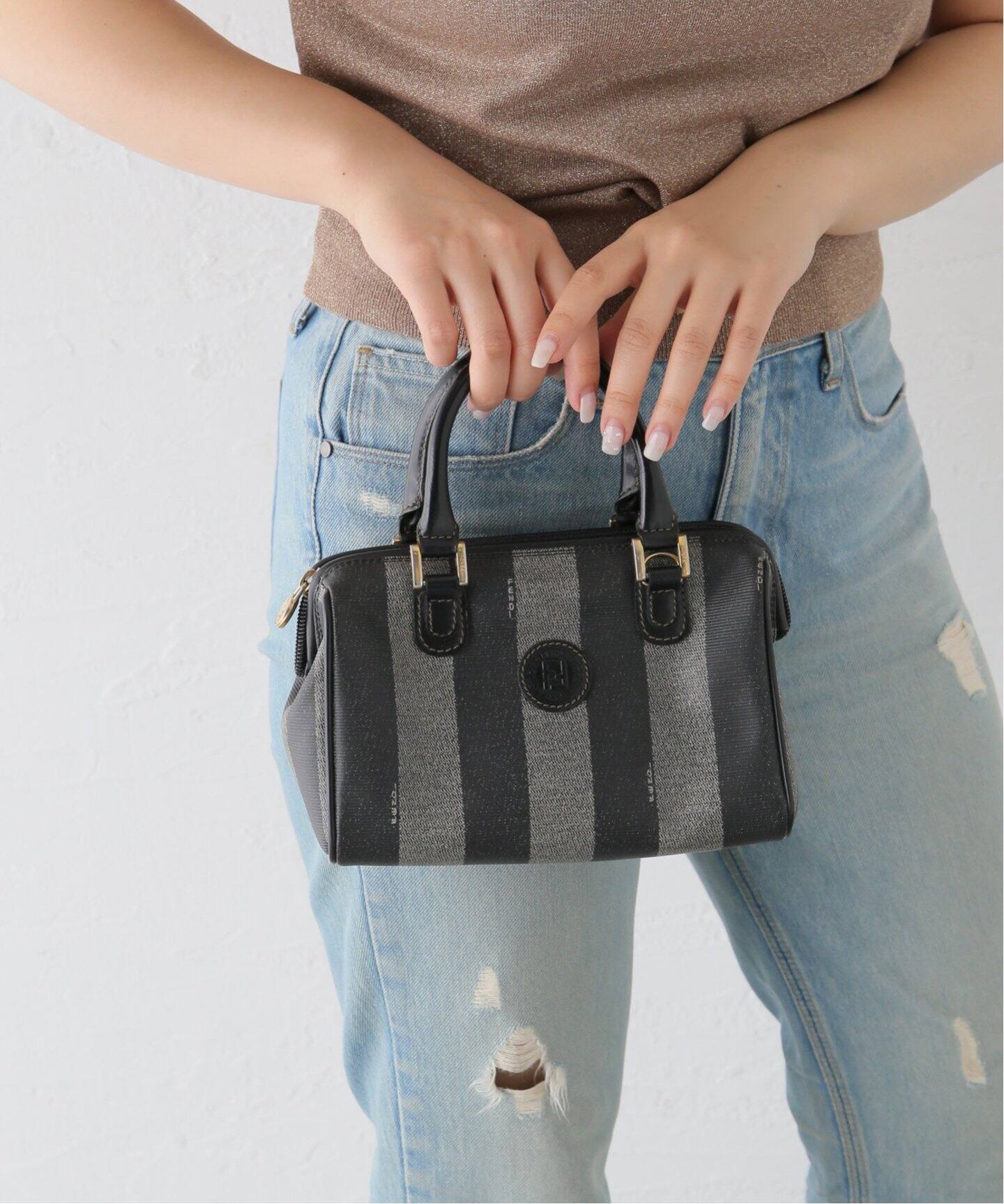 VINTAGE FENDI/フェンディ】Pequin ミニボストンバッグ（ボストン 