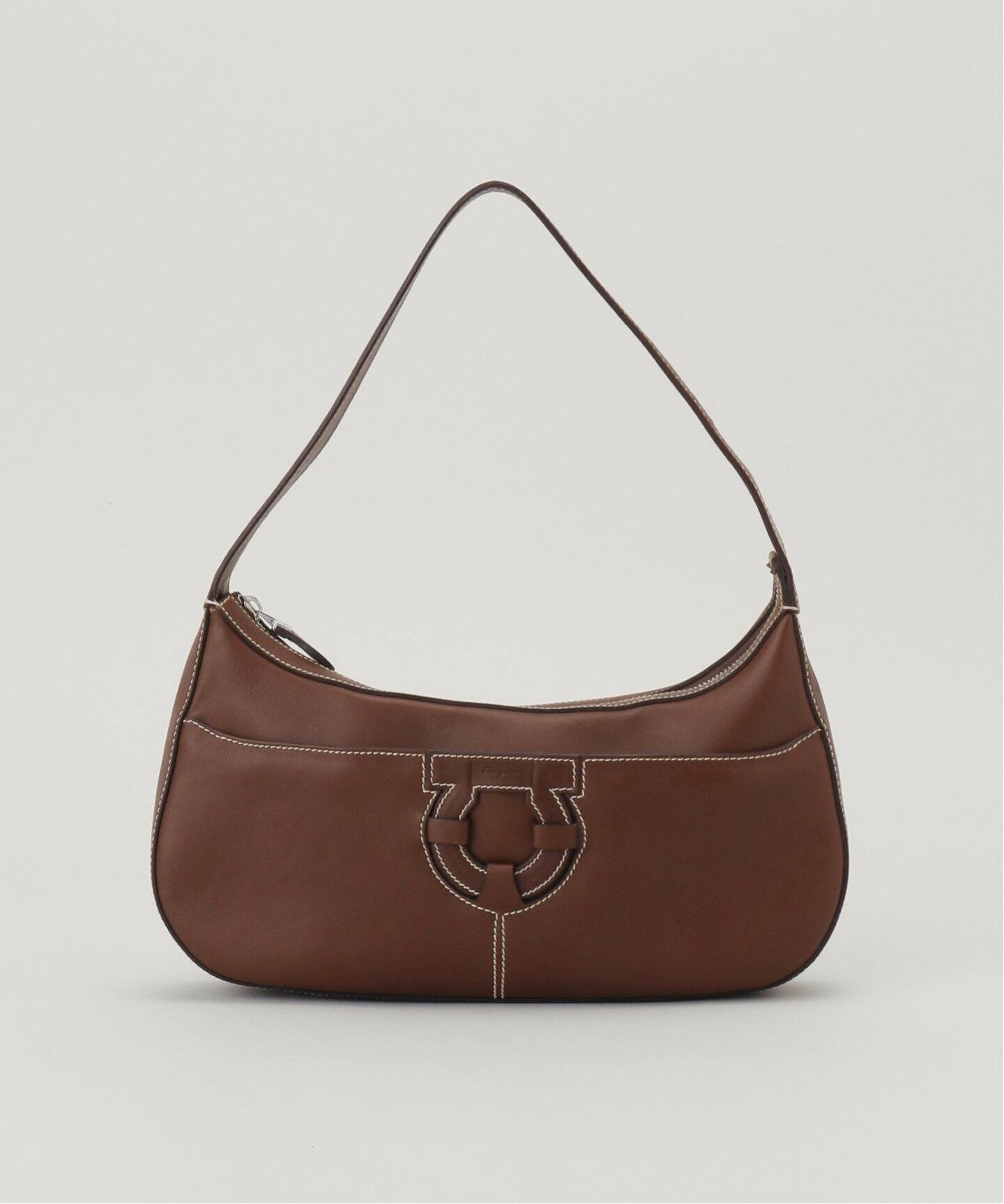 VINTAGE FERRAGAMO Gantini セミショルダーバッグ（ショルダーバッグ 