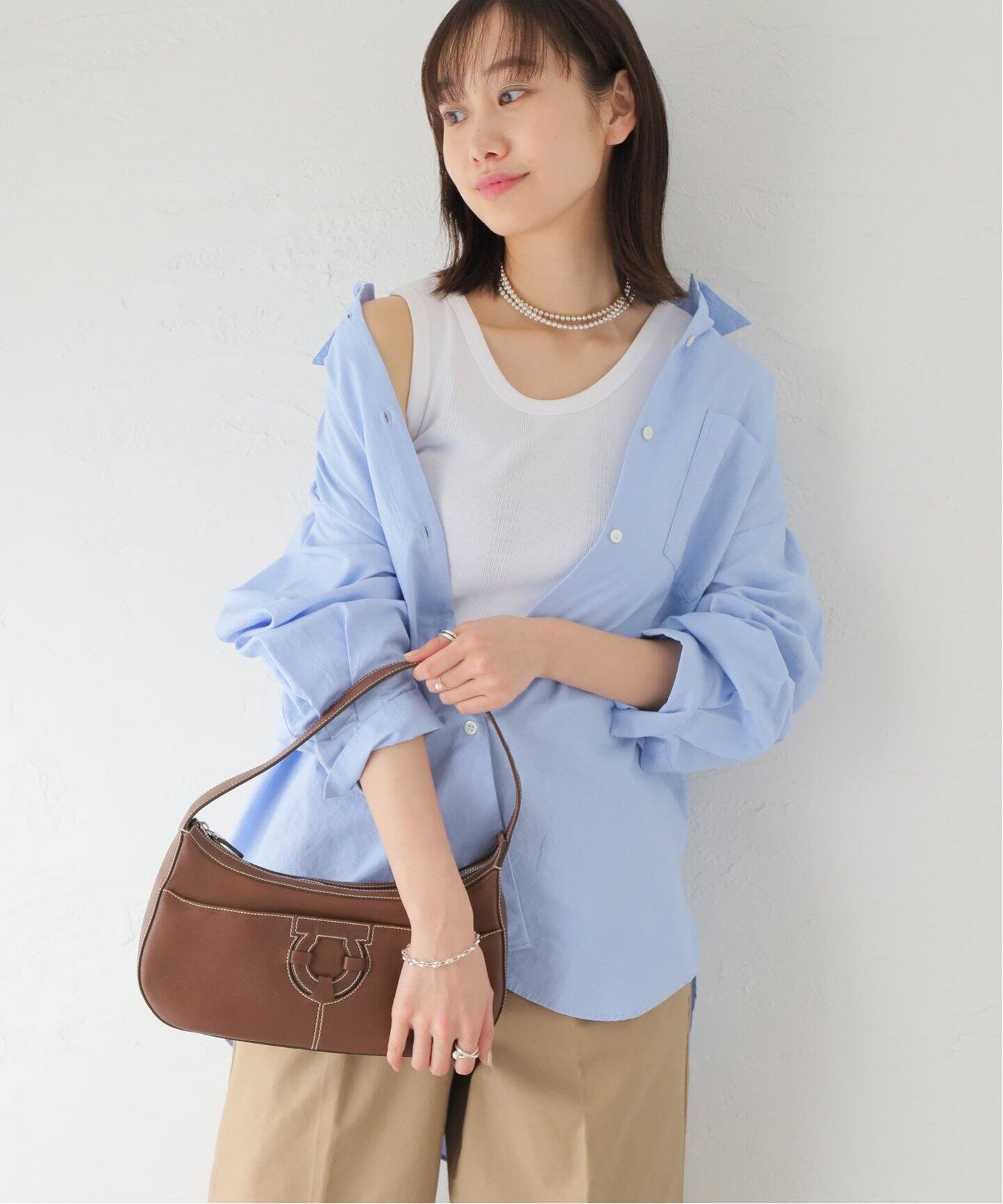 VINTAGE FERRAGAMO Gantini セミショルダーバッグ（ショルダーバッグ 