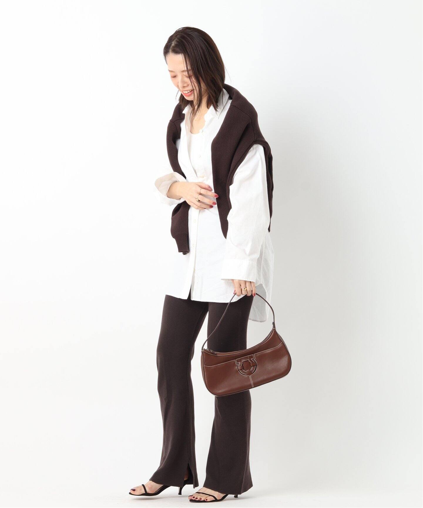 VINTAGE FERRAGAMO Gantini セミショルダーバッグ（ショルダーバッグ 