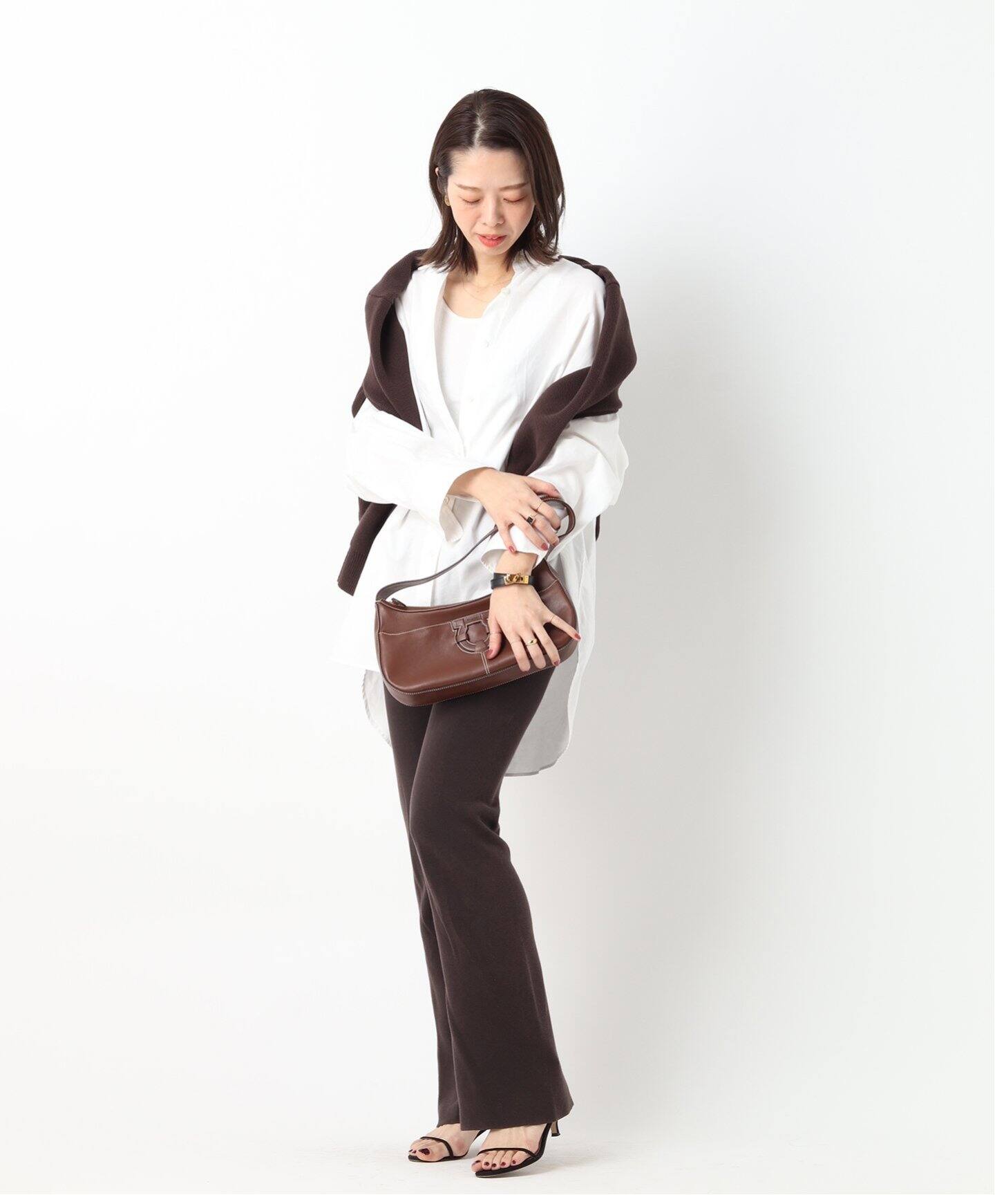 VINTAGE FERRAGAMO Gantini セミショルダーバッグ（ショルダーバッグ 