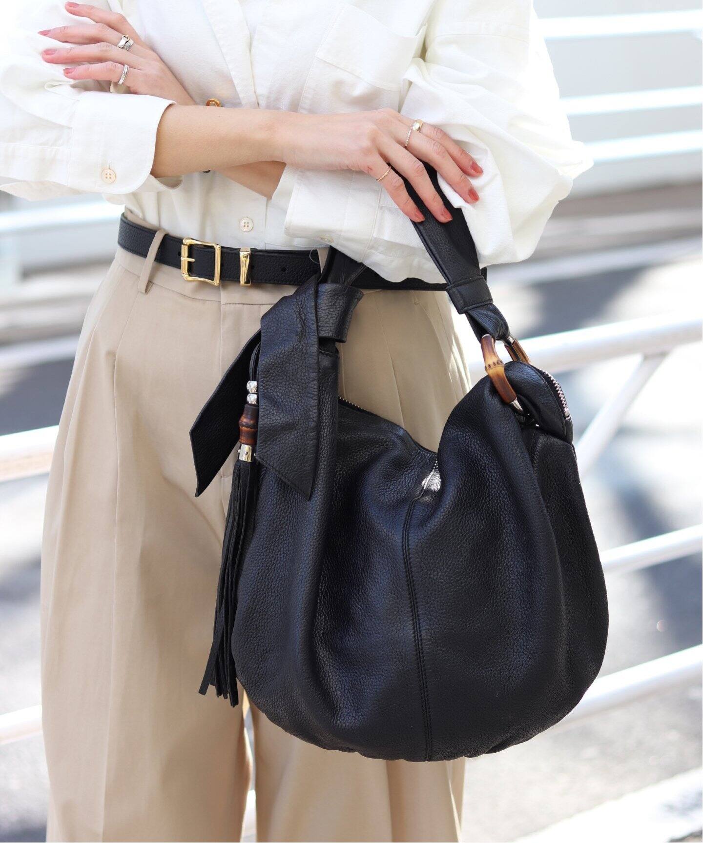 VINTAGE GUCCI バンブートートバッグ（トートバッグ）｜DECOUVERTE 