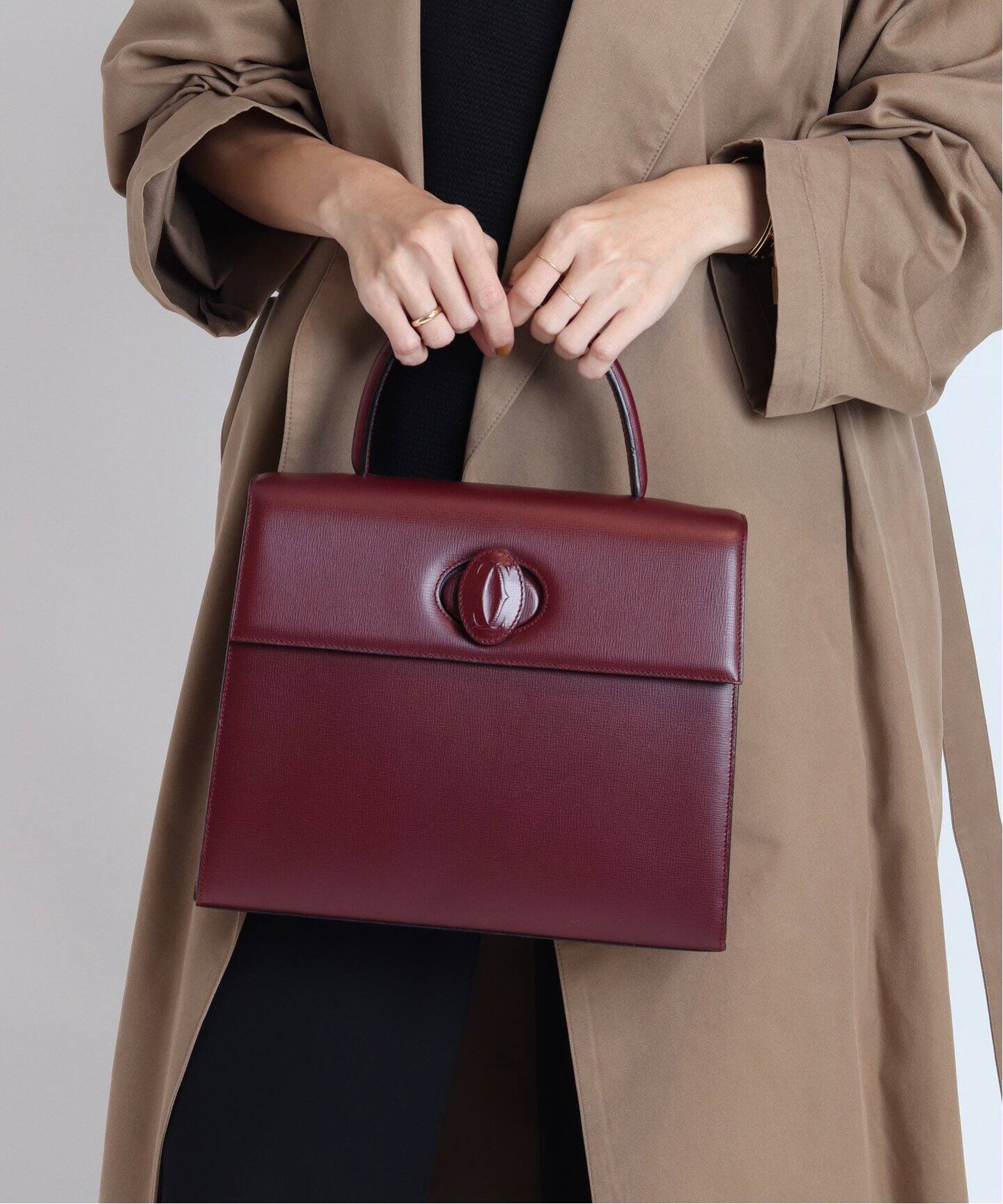 VINTAGE CARTIER/カルティエ】マストライン・ハンドバッグ  