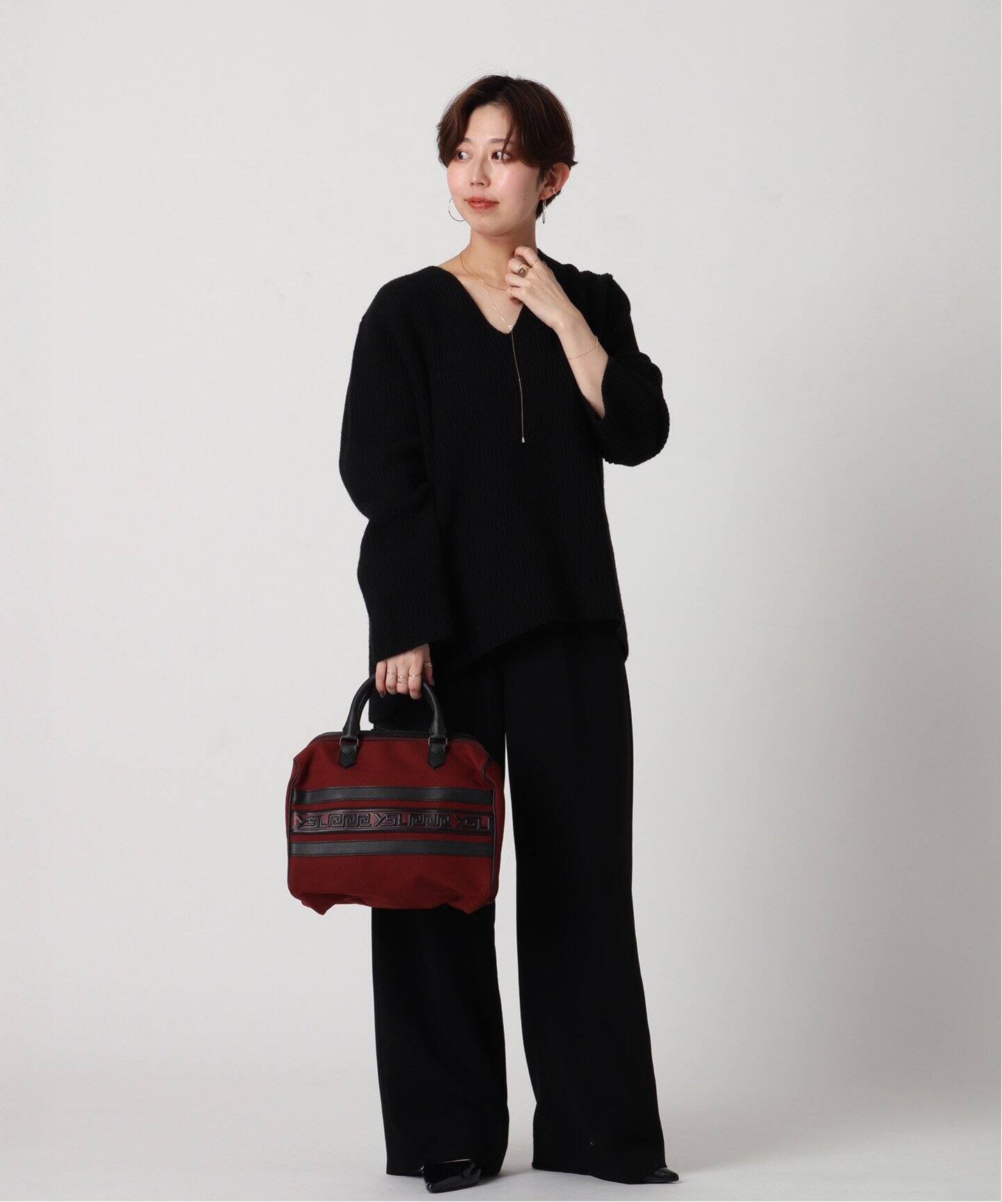 VINTAGE YSL/イヴ サンローラン】 ボストンバッグ（ボストンバッグ 