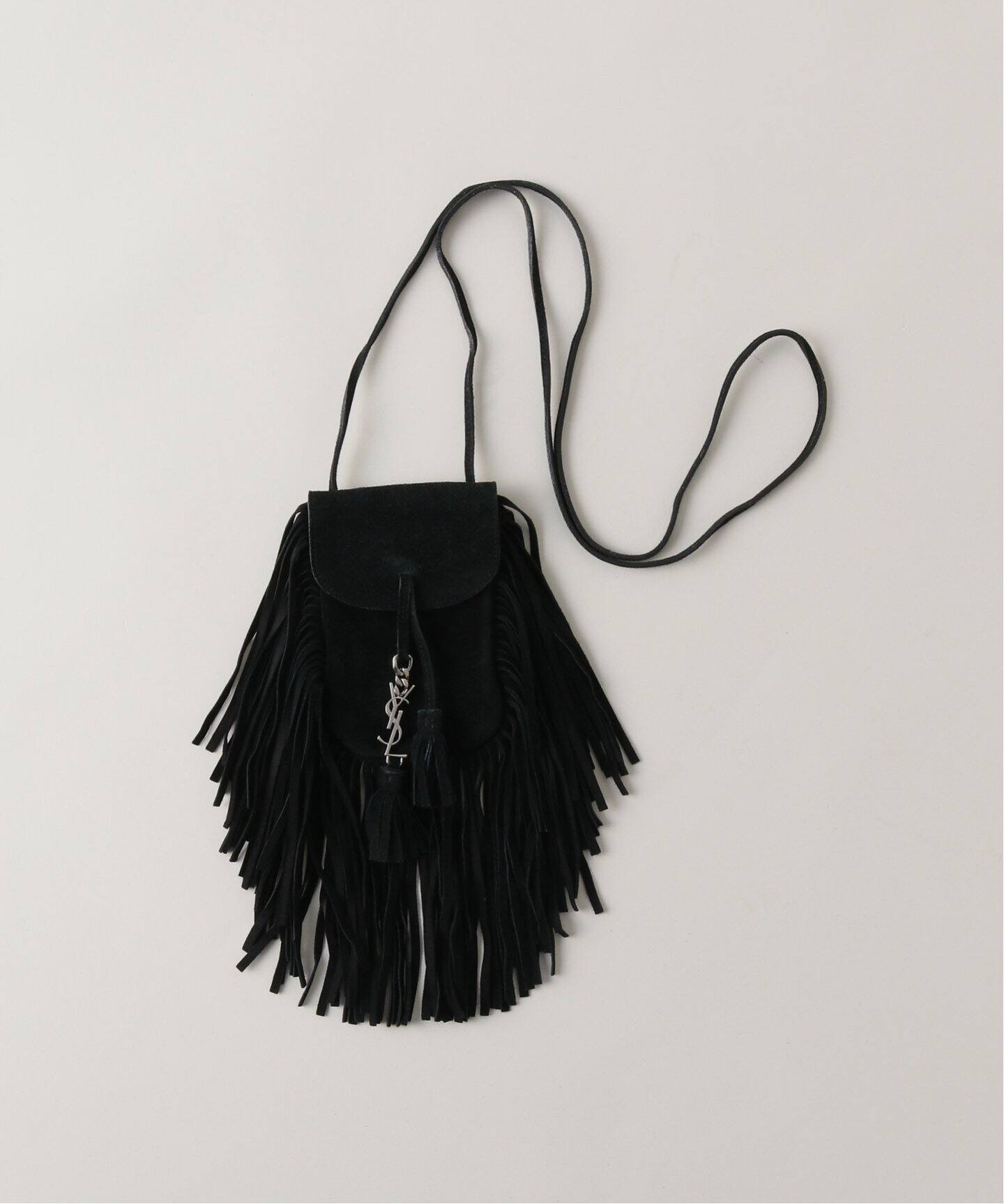 VINTAGE SAINT LAURENT/サンローラン】フリンジショルダーバッグ 