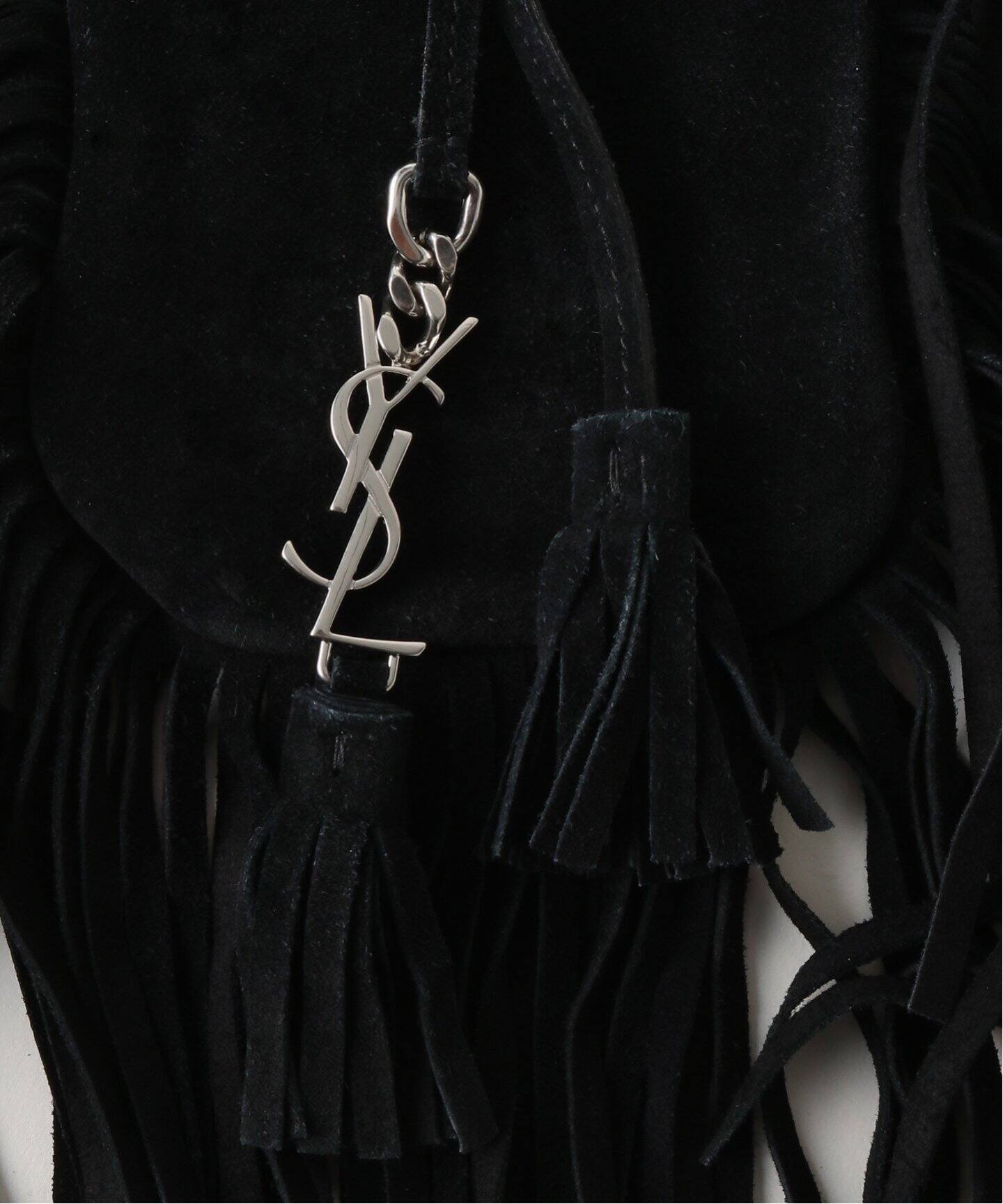 VINTAGE SAINT LAURENT/サンローラン】フリンジショルダーバッグ  