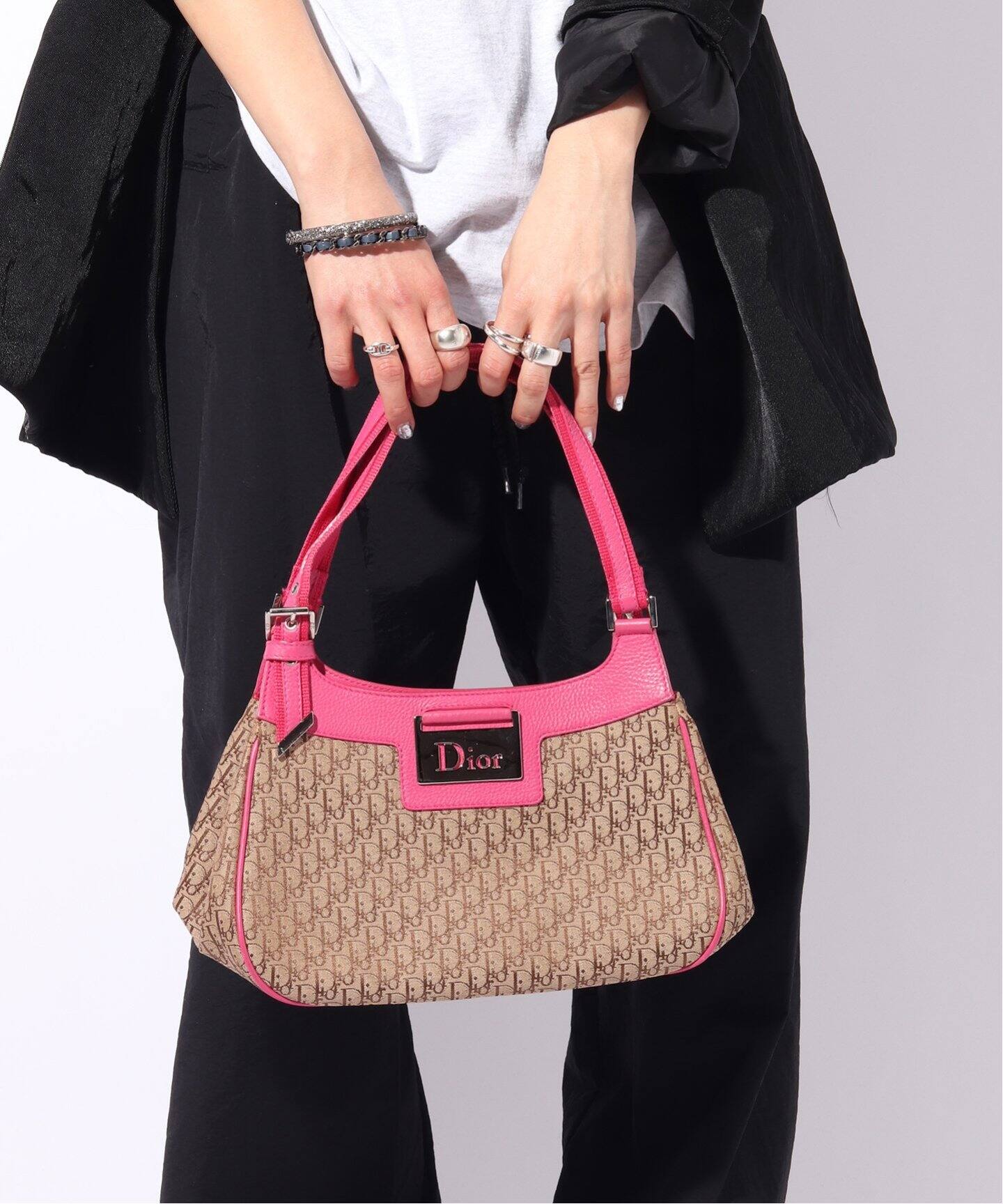 VINTAGE DIOR/ディオール】トロッター セミショルダーバッグ 