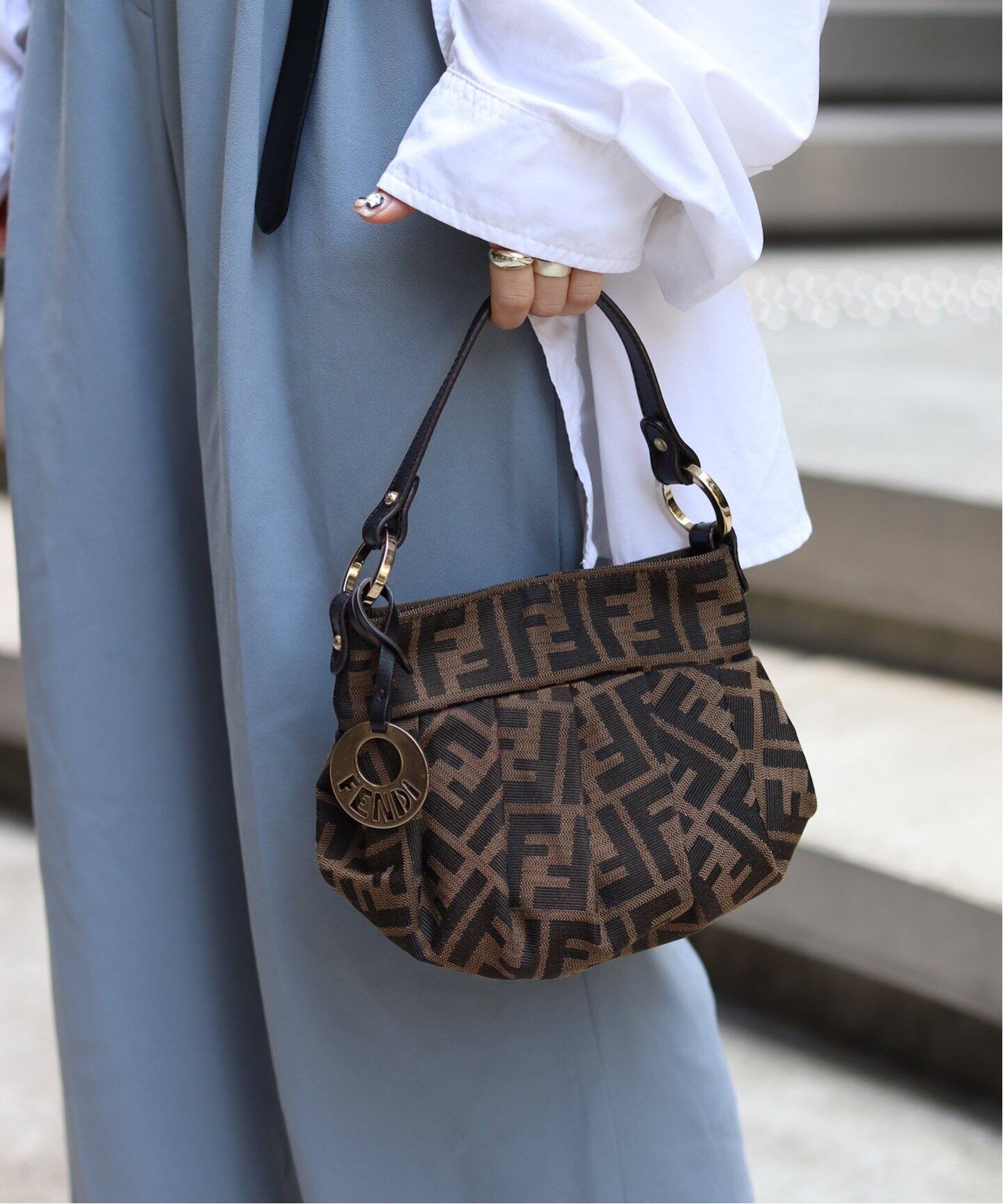 VINTAGE FENDI/フェンディ】Zucca ハンドバッグ（ハンドバッグ 