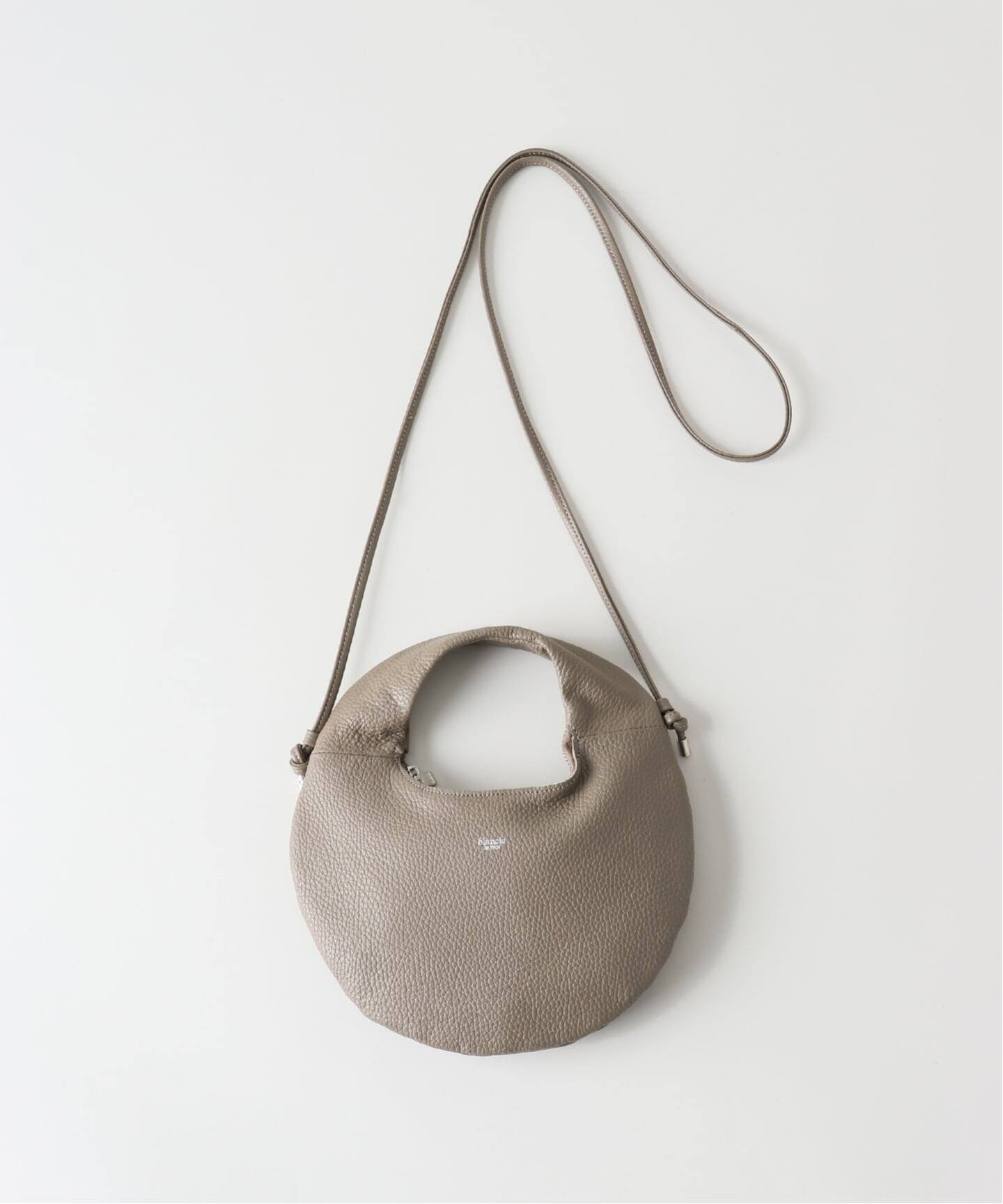 blancle/ ブランクレ】S.LEATHER ROUND MINI 2WAY BAG 