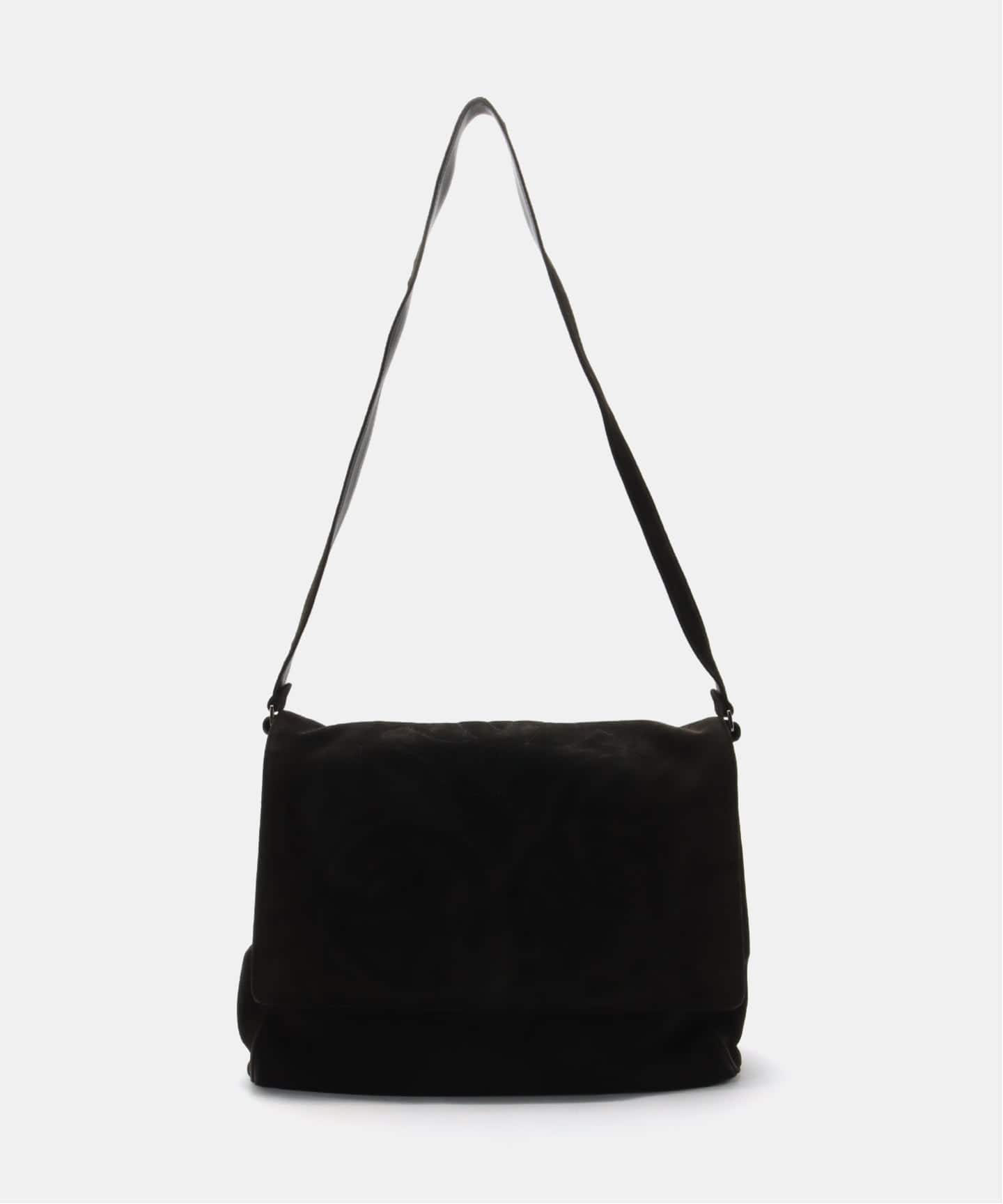 最終値引き　CHANEL 黒 スエード ショルダーバッグ VINTAGE CHANEL/シャネル】Suede Shoulder 35（ショルダーバッグ