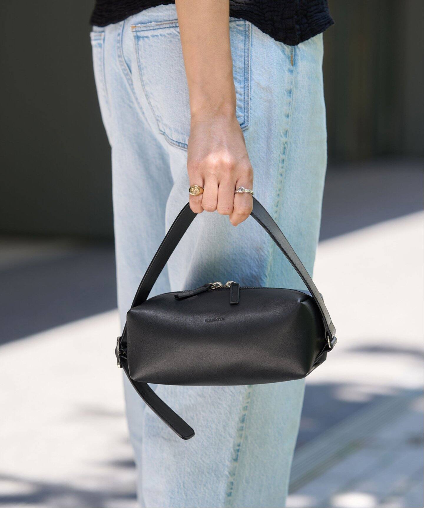 MARLOTA/マルロタ】BOX BAG / レザーボックスバッグ（ハンドバッグ 