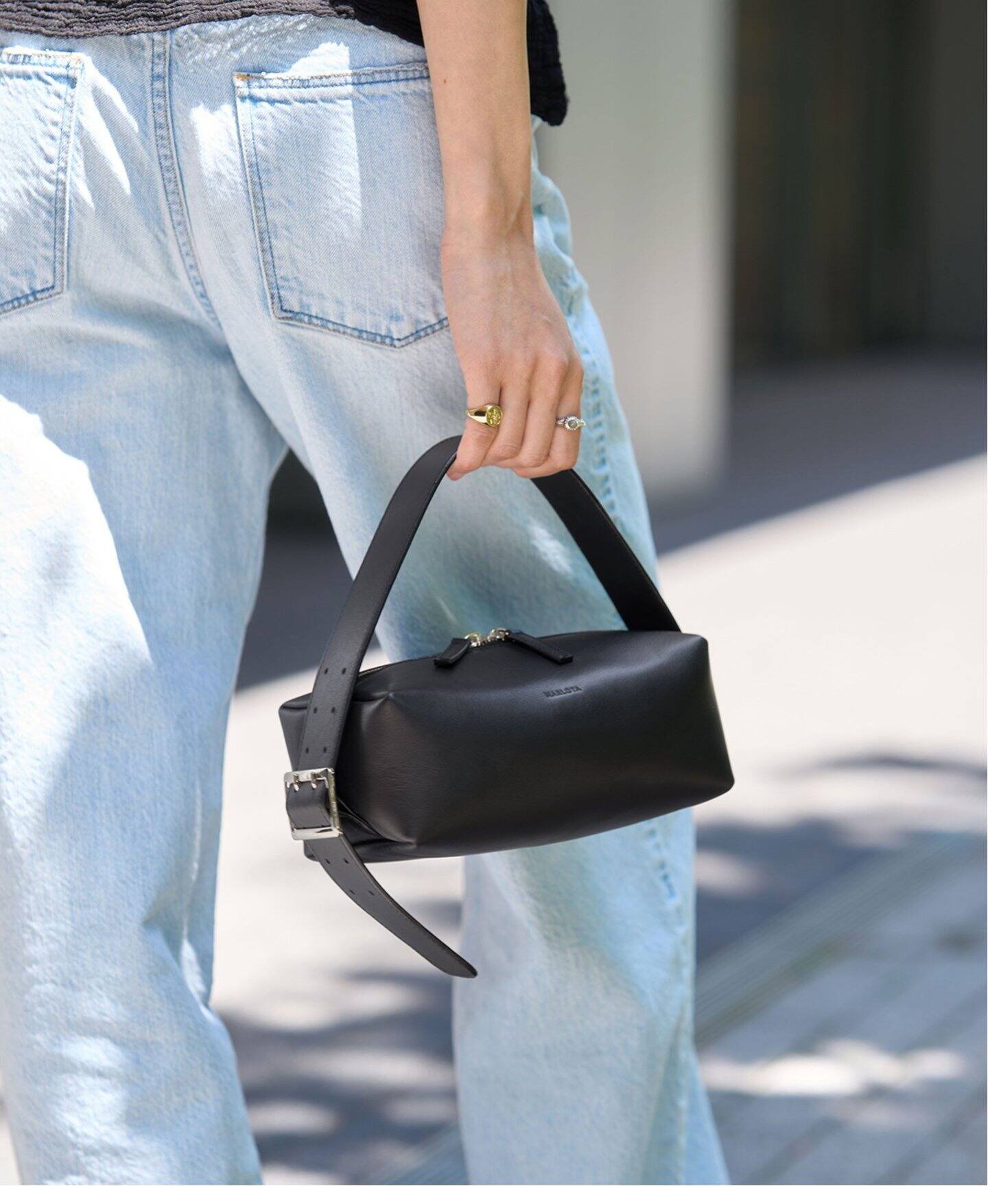 MARLOTA/マルロタ】BOX BAG / レザーボックスバッグ（ハンドバッグ 
