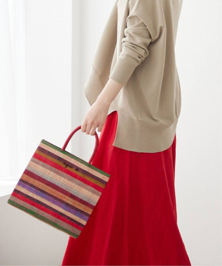 agnes b./アニエス ベー】マダガスカル トートバッグ（トートバッグ  