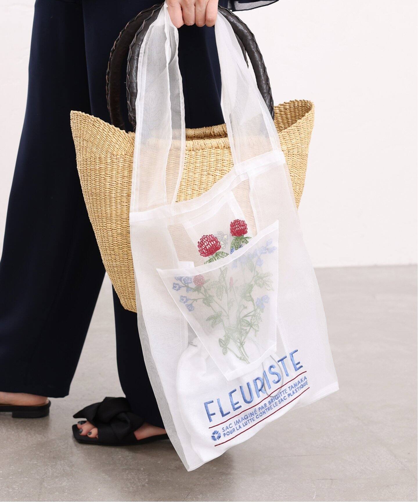 BRIGITTE TANAKA/ブリジット タナカ】FLEURISTE オーガンジーバッグ 