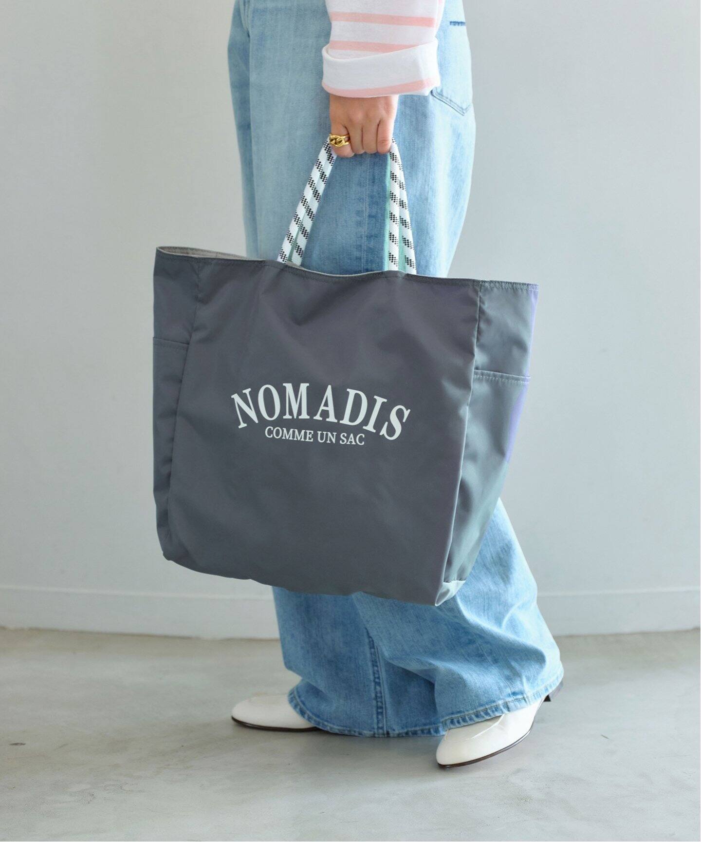 追加》【NOMADIS/ノマディス】別注 SAC リバーシブル トートバッグ M 