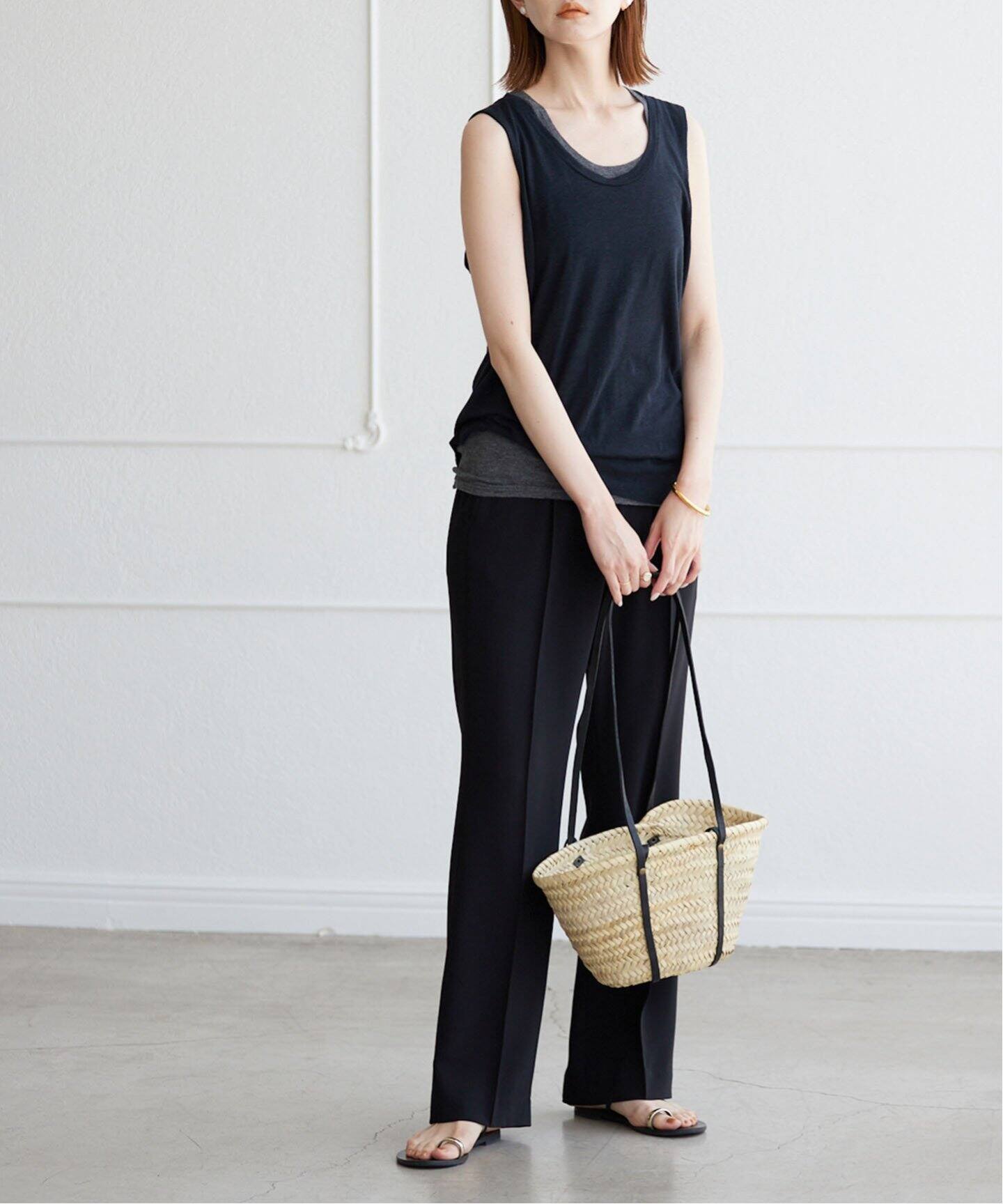 WEB限定追加》【KECH LeS ESSENTIELS】2WAYカゴバッグ（かごバッグ  