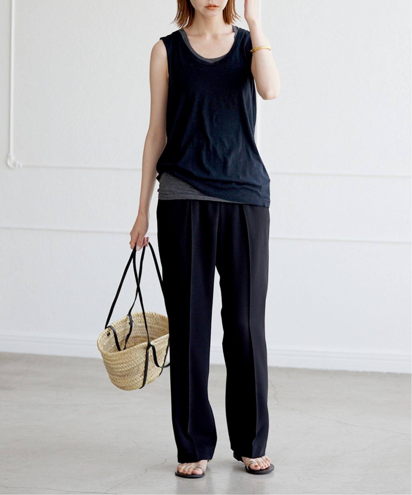 WEB限定追加》【KECH LeS ESSENTIELS】2WAYカゴバッグ（かごバッグ  