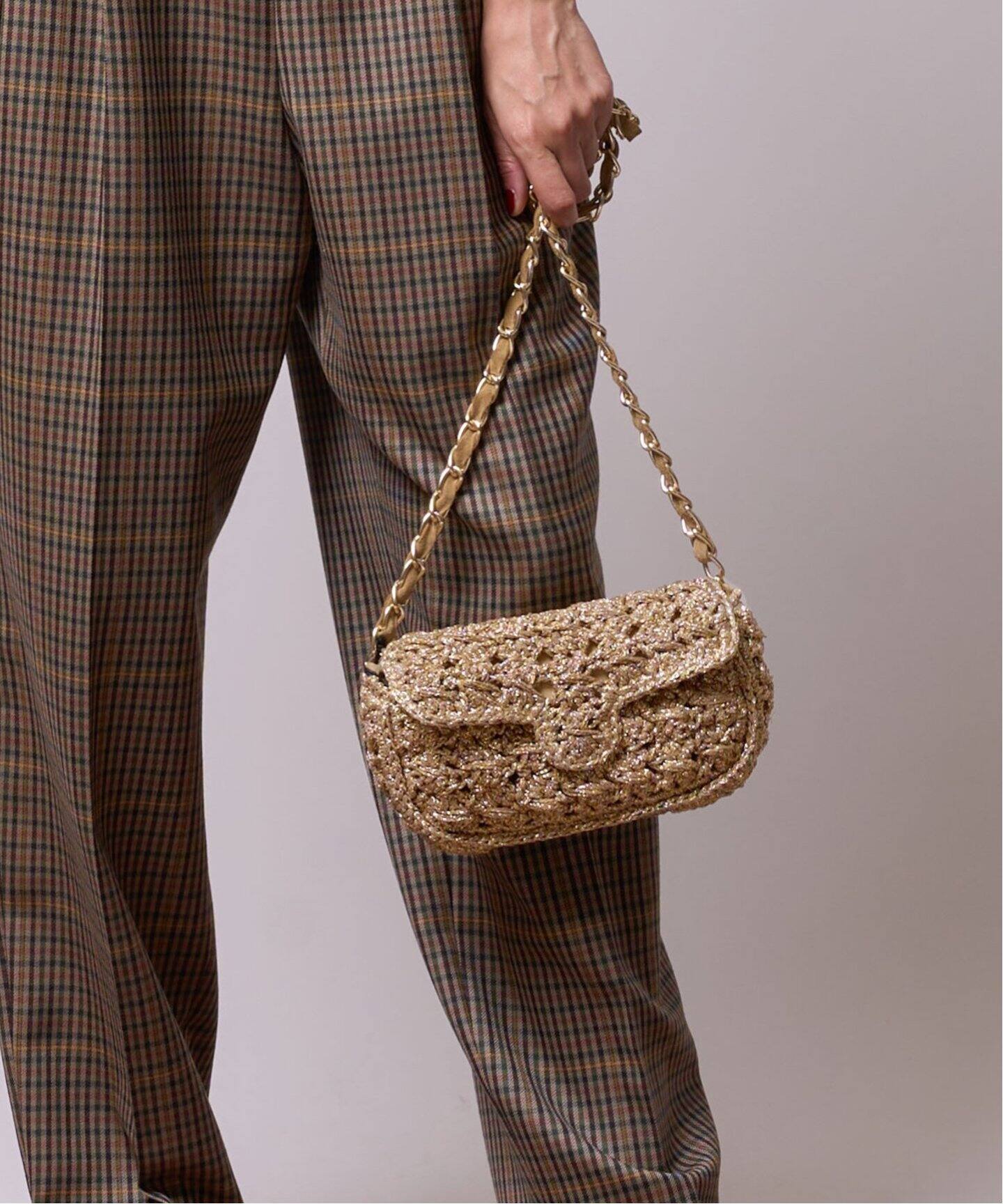 Caterina Bertini/カテリナ ベルティーニ】チェーンショルダーラメ  