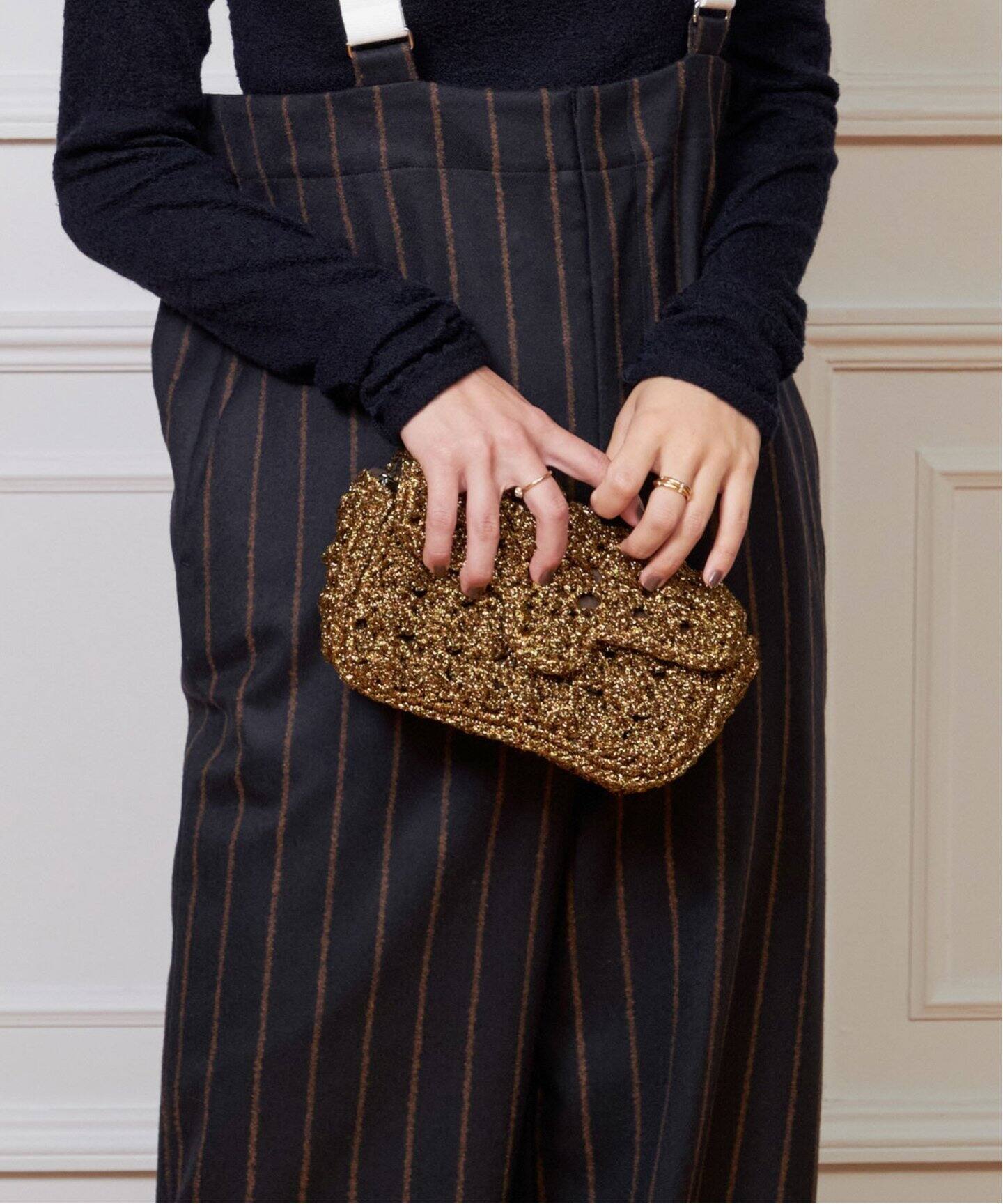 Caterina Bertini/カテリナ ベルティーニ】チェーンショルダーラメ  