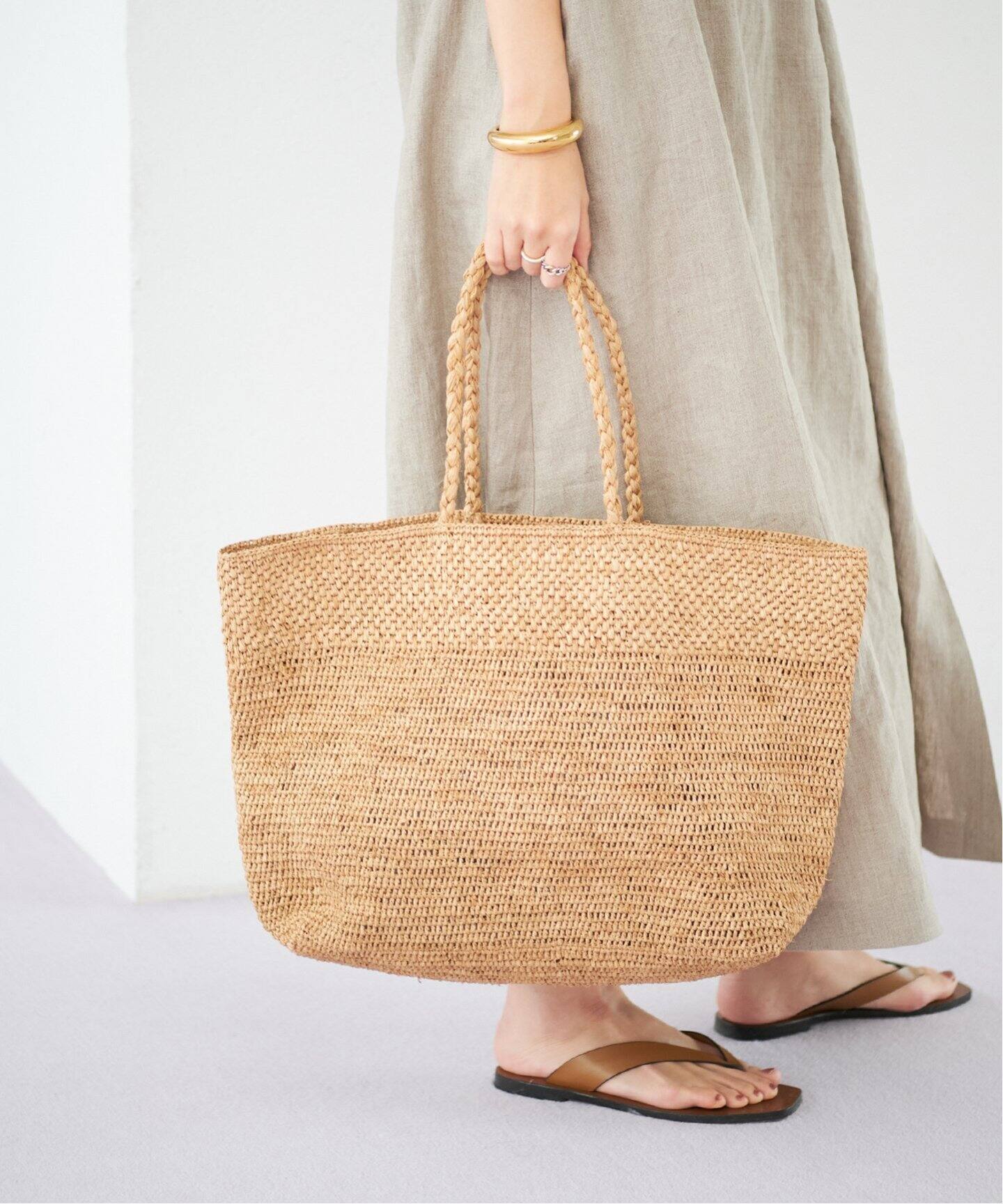 お値下げ】サンアルシデ かごバッグ トートバッグ バケツ型バッグ カゴ  