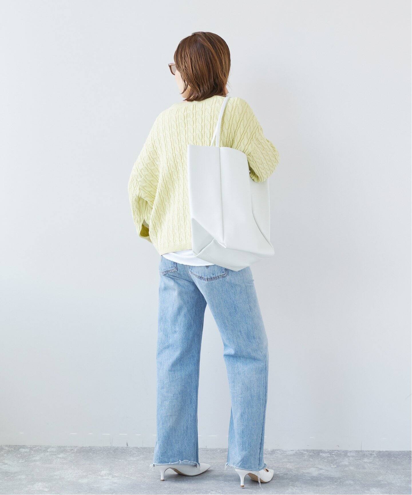 SCUE/スキュー】 LONG STRAP LARGE TOTE バッグ（トートバッグ  