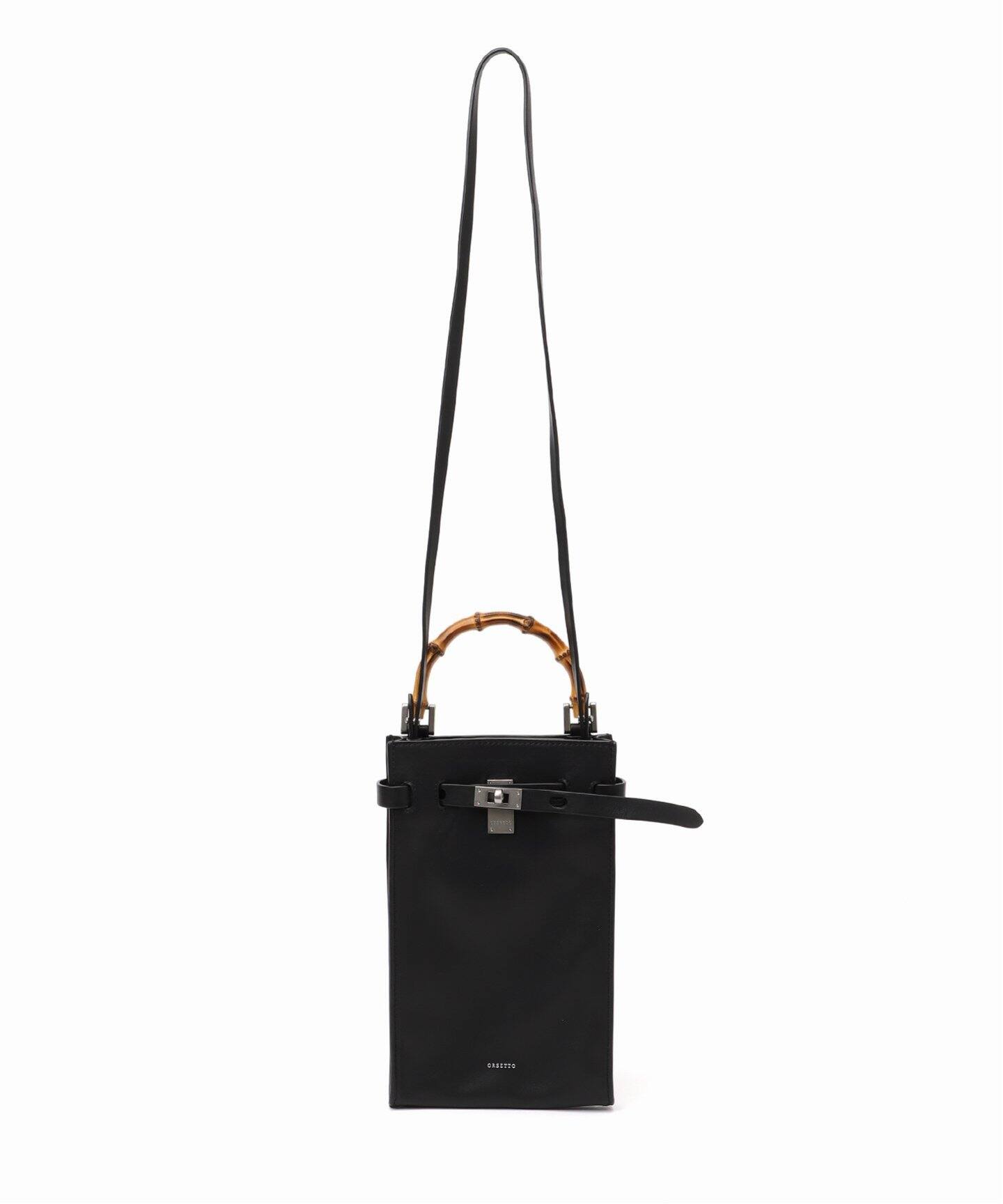 ORSETTO/オルセット】 別注 METALLO BAMBOO ショルダーバッグ  