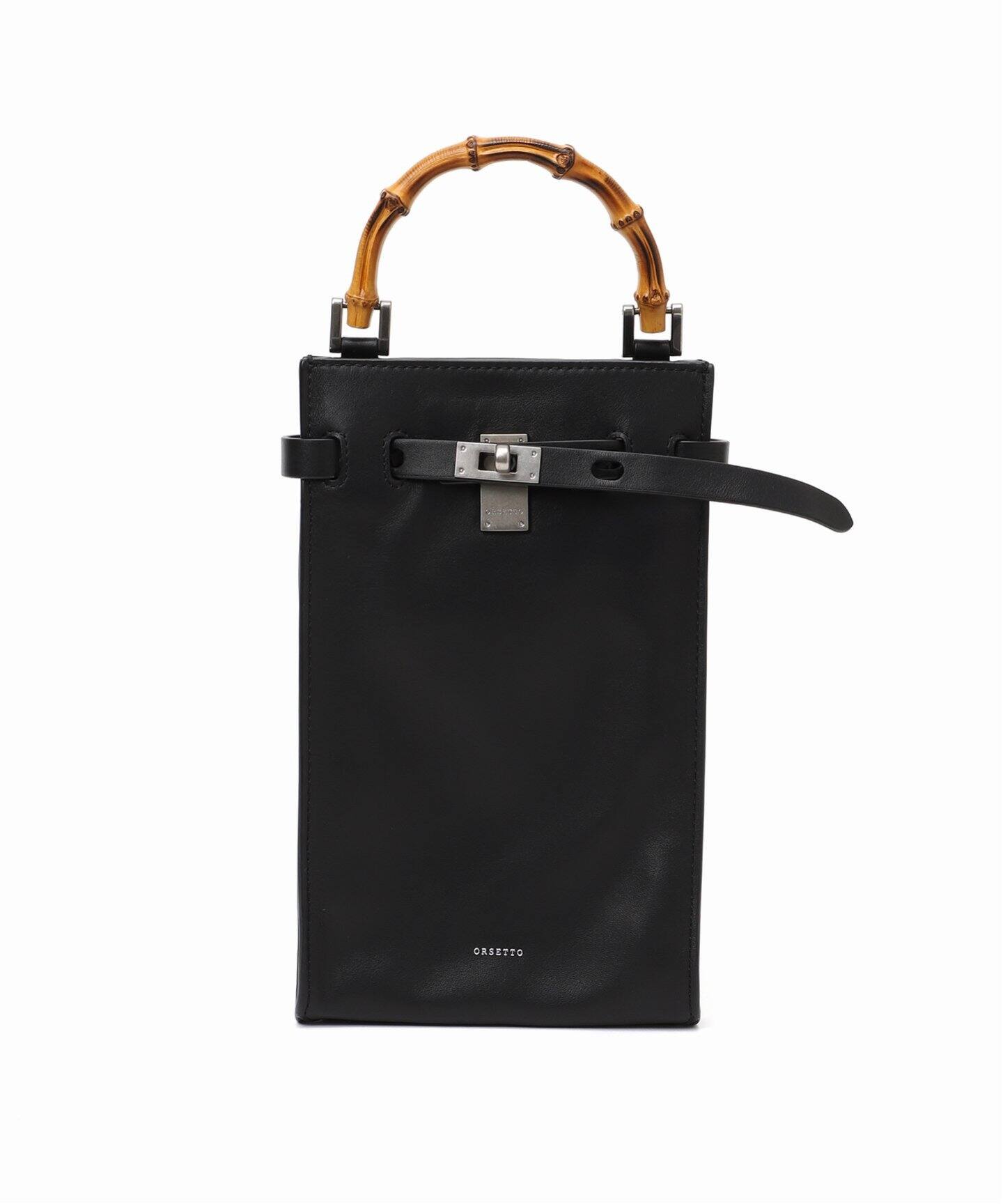 ORSETTO/オルセット】 別注 METALLO BAMBOO ショルダーバッグ  