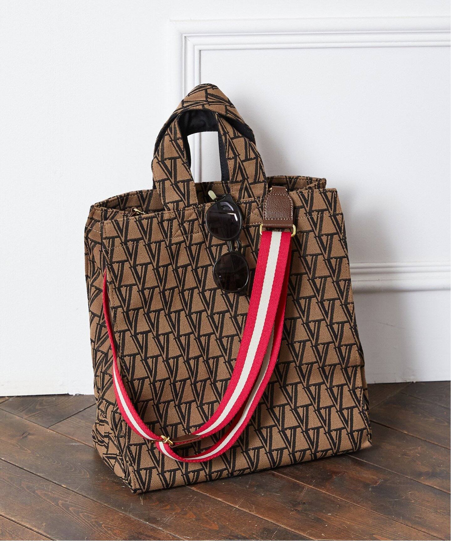 追加》VERMEILモノグラムロゴジャガードトート（トートバッグ  