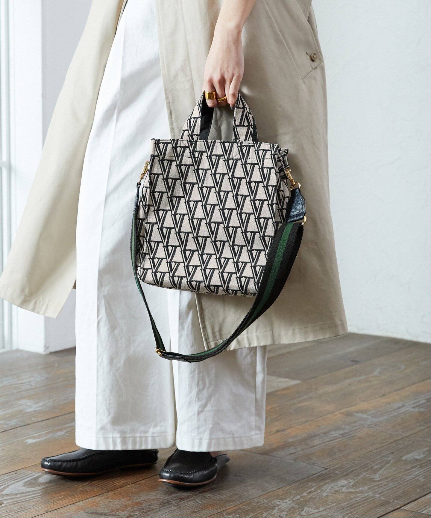 追加》VERMEILモノグラムロゴジャガードトートsmall（ショルダーバッグ  