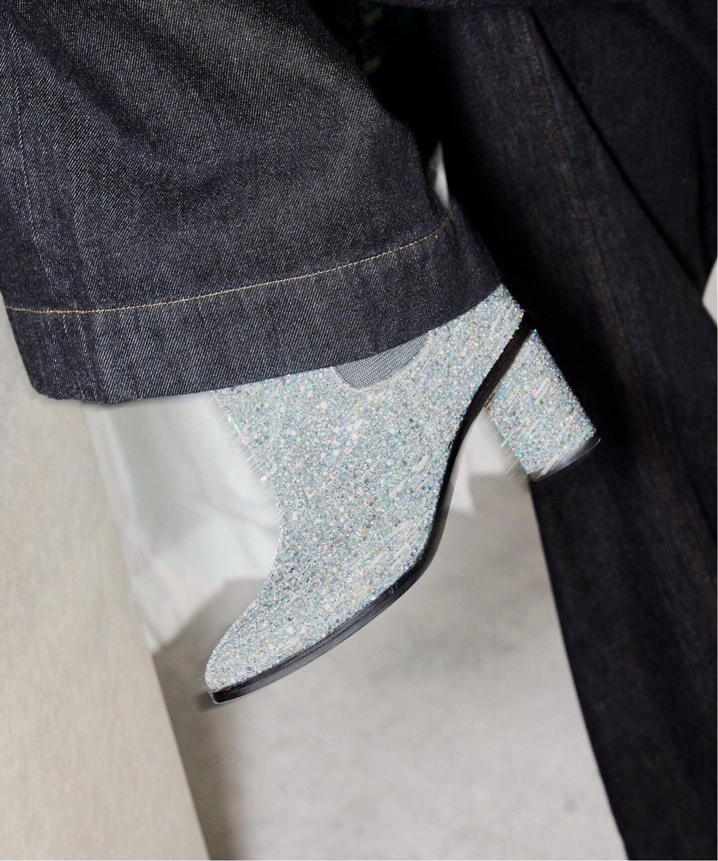 C ME/シー ミィ】Sequin Wide ブーツ（ブーティ・ショートブーツ  