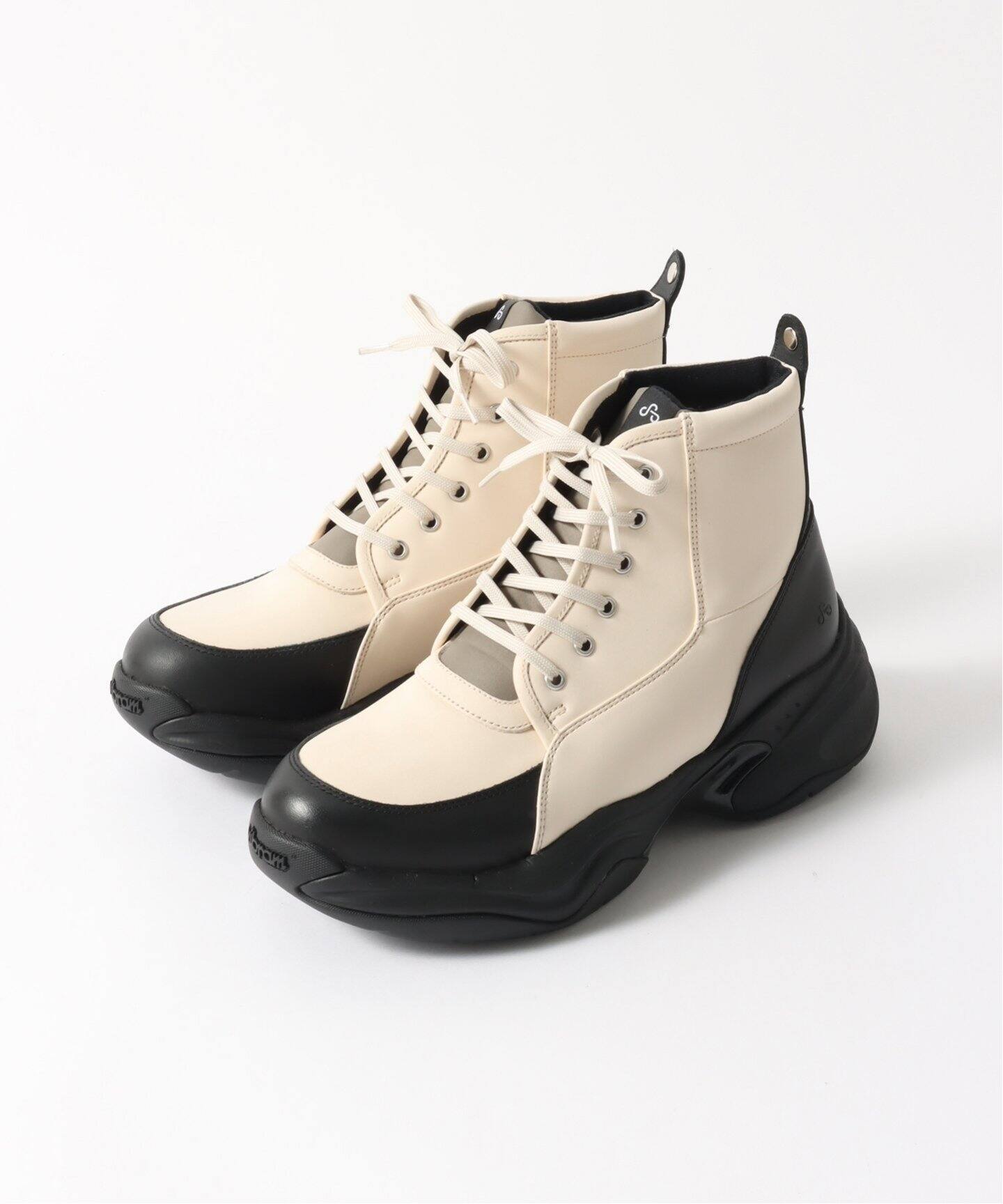 OAO FLARE (Beige) レザーブーツ