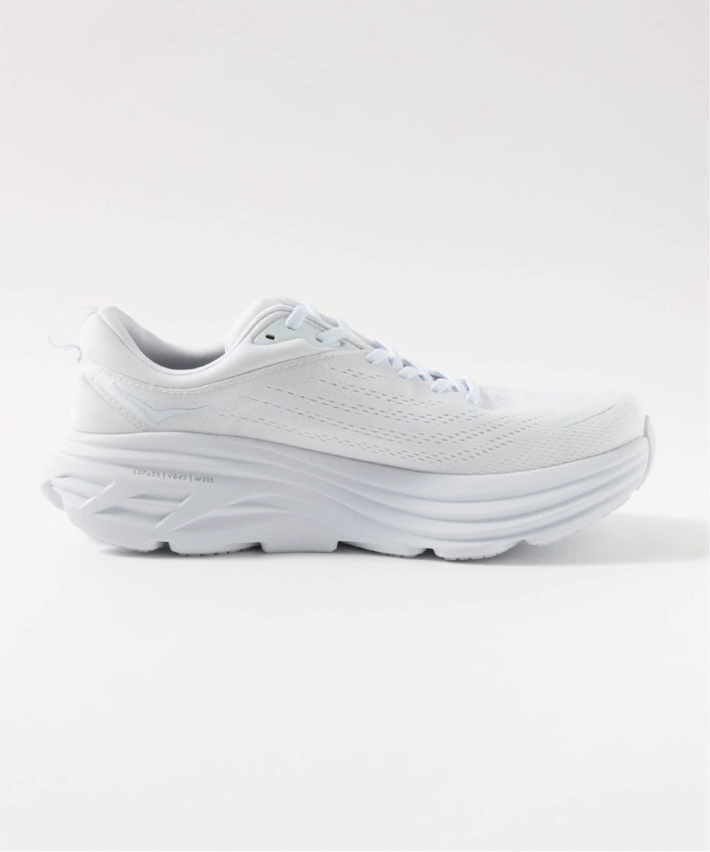 スニーカー HOKA BONDI 8 - Ultra-shortened sports shoe (1123202 WWH) HOKA BONDI 8 - Ultra-shortened sports shoe (1123202 WWH