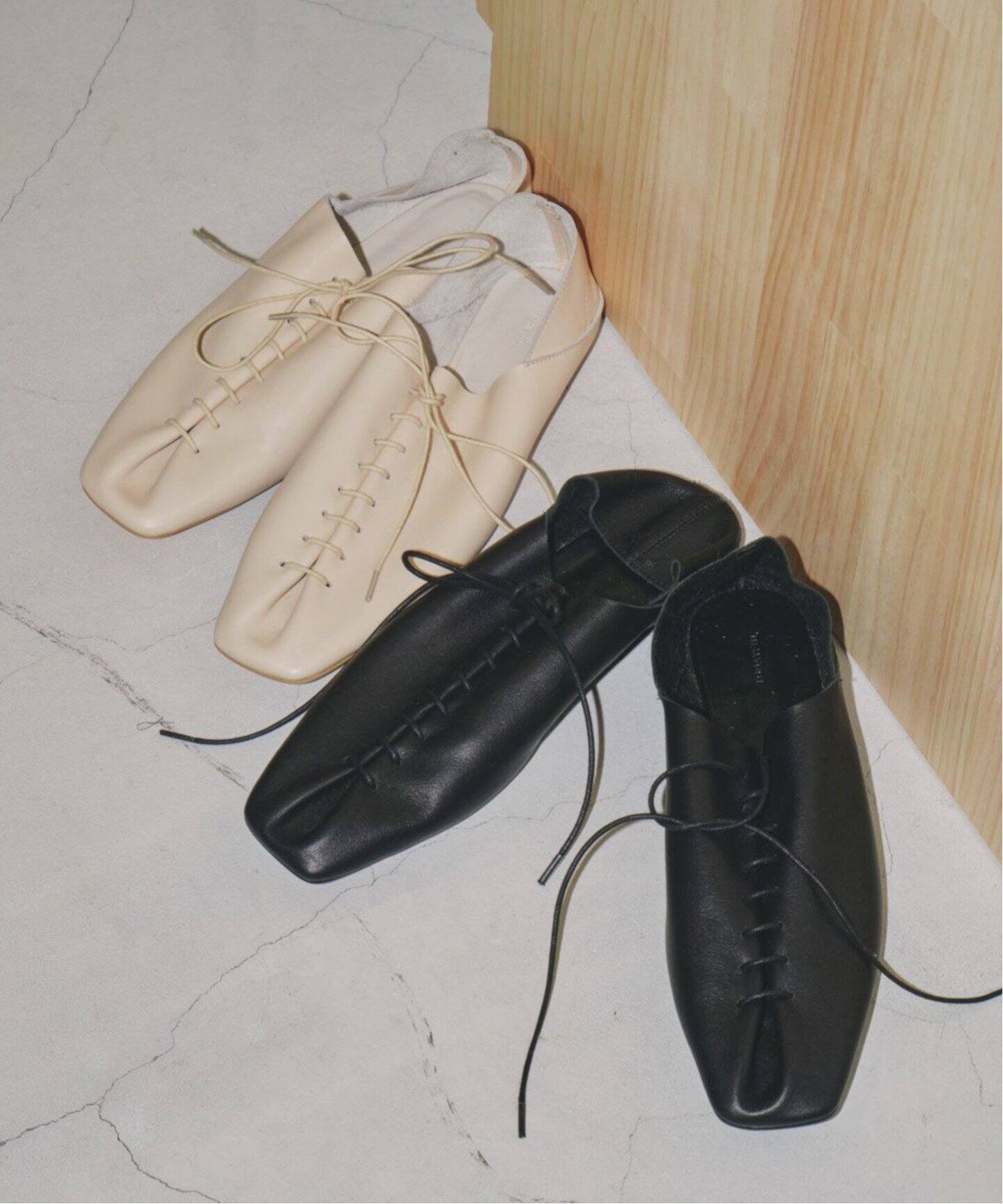 TODAYFUL / トゥデイフル】Laceup Leather Shoes（フラットシューズ 