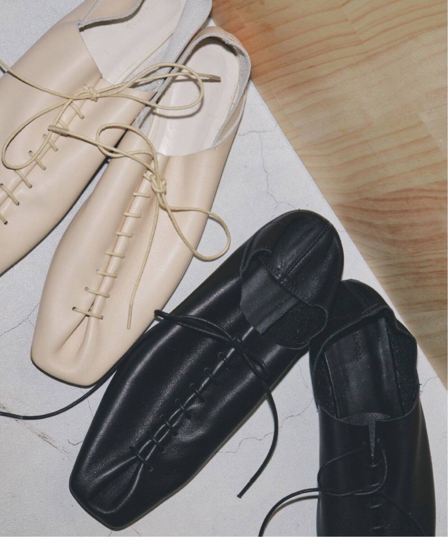 TODAYFUL / トゥデイフル】Laceup Leather Shoes（フラットシューズ 
