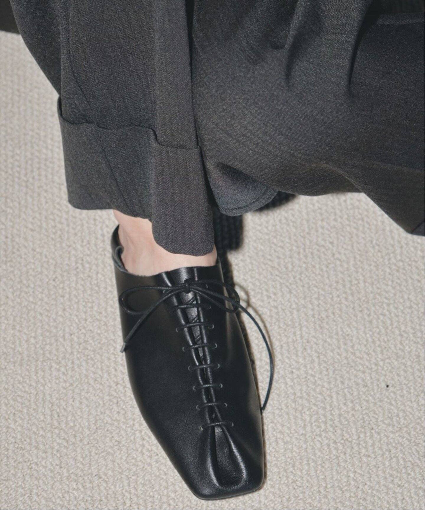 TODAYFUL / トゥデイフル】Laceup Leather Shoes（フラットシューズ 