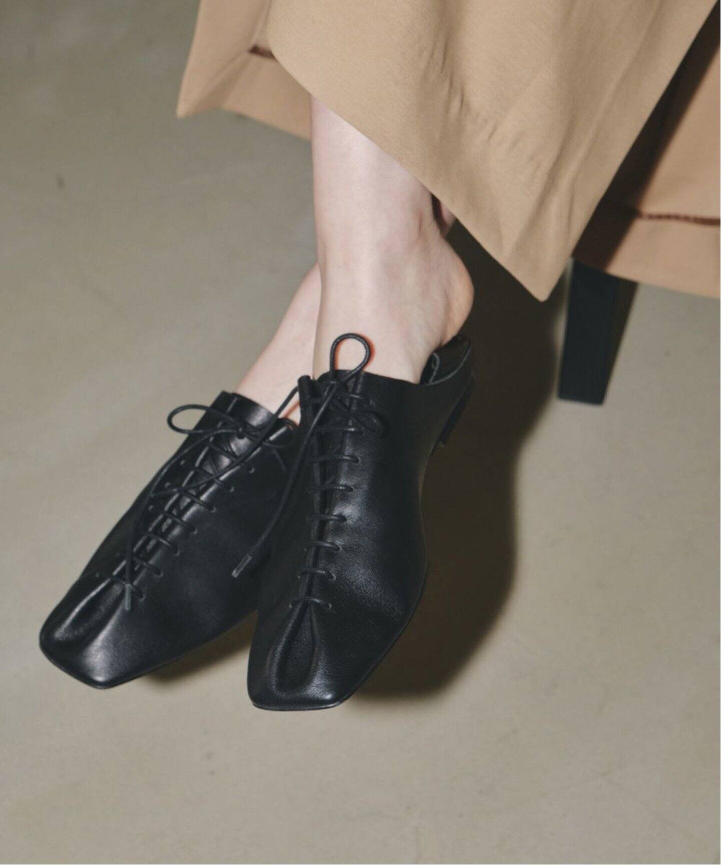 TODAYFUL / トゥデイフル】Laceup Leather Shoes（フラットシューズ 