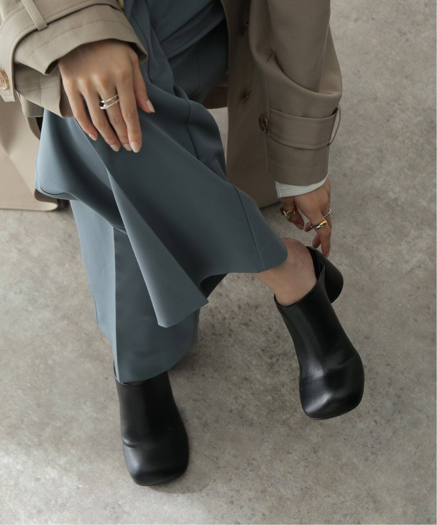 TODAYFUL Chunky Heel 舐める Sabot チュンキーヒールサボ