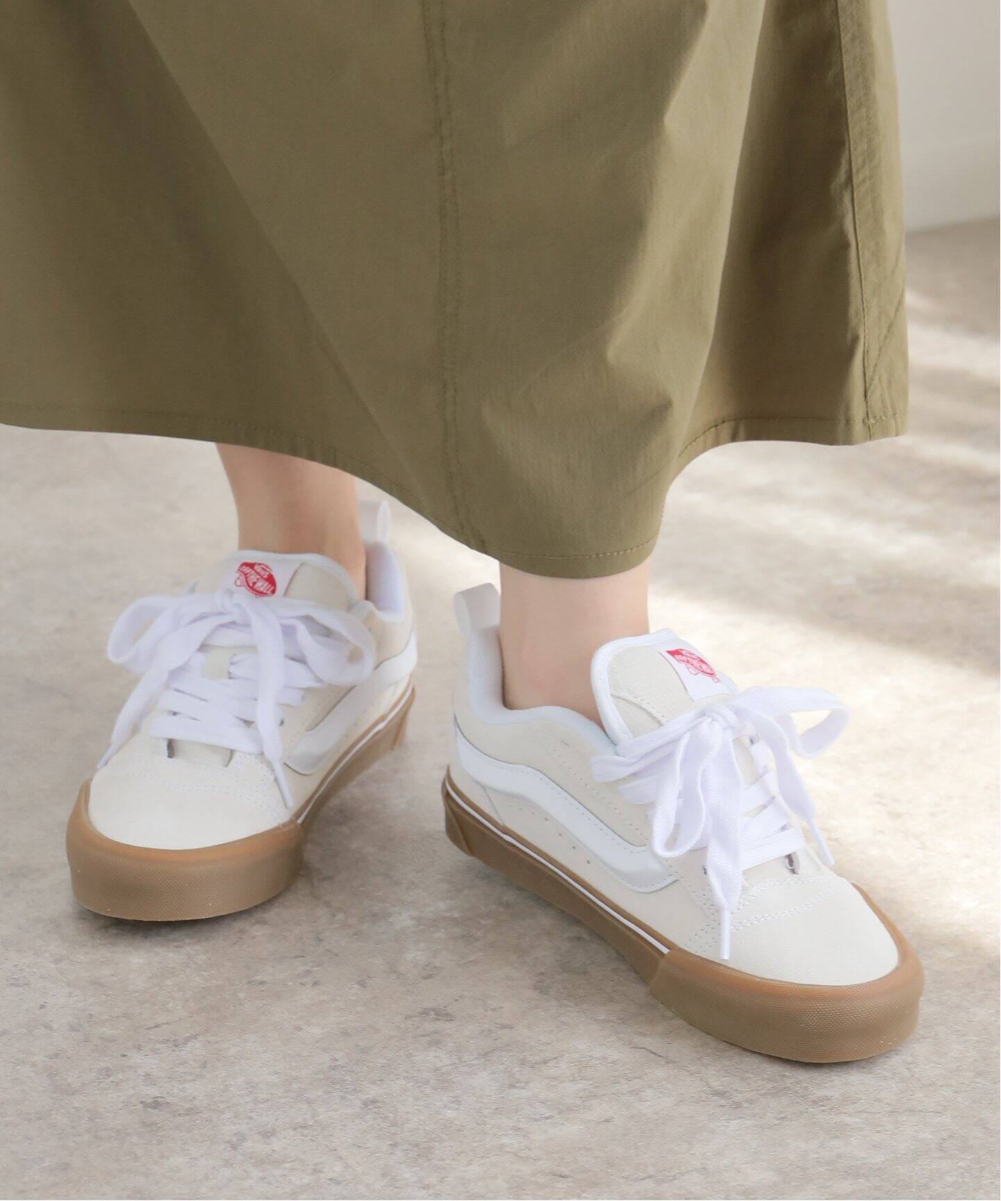 VANS KNU SKOOL ホワイト/ブラック US9/27cm 国内 7/14 発売】VANS KNU SKOOL “Black/White” ( Vans Knu Skool ホワイトスニーカー