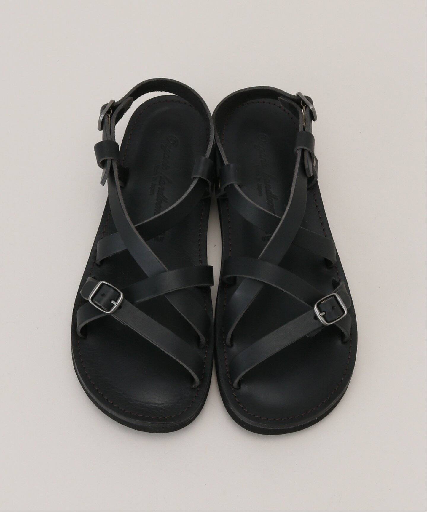 Organic handloom / オーガニックハンドルーム】レザーサンダル  