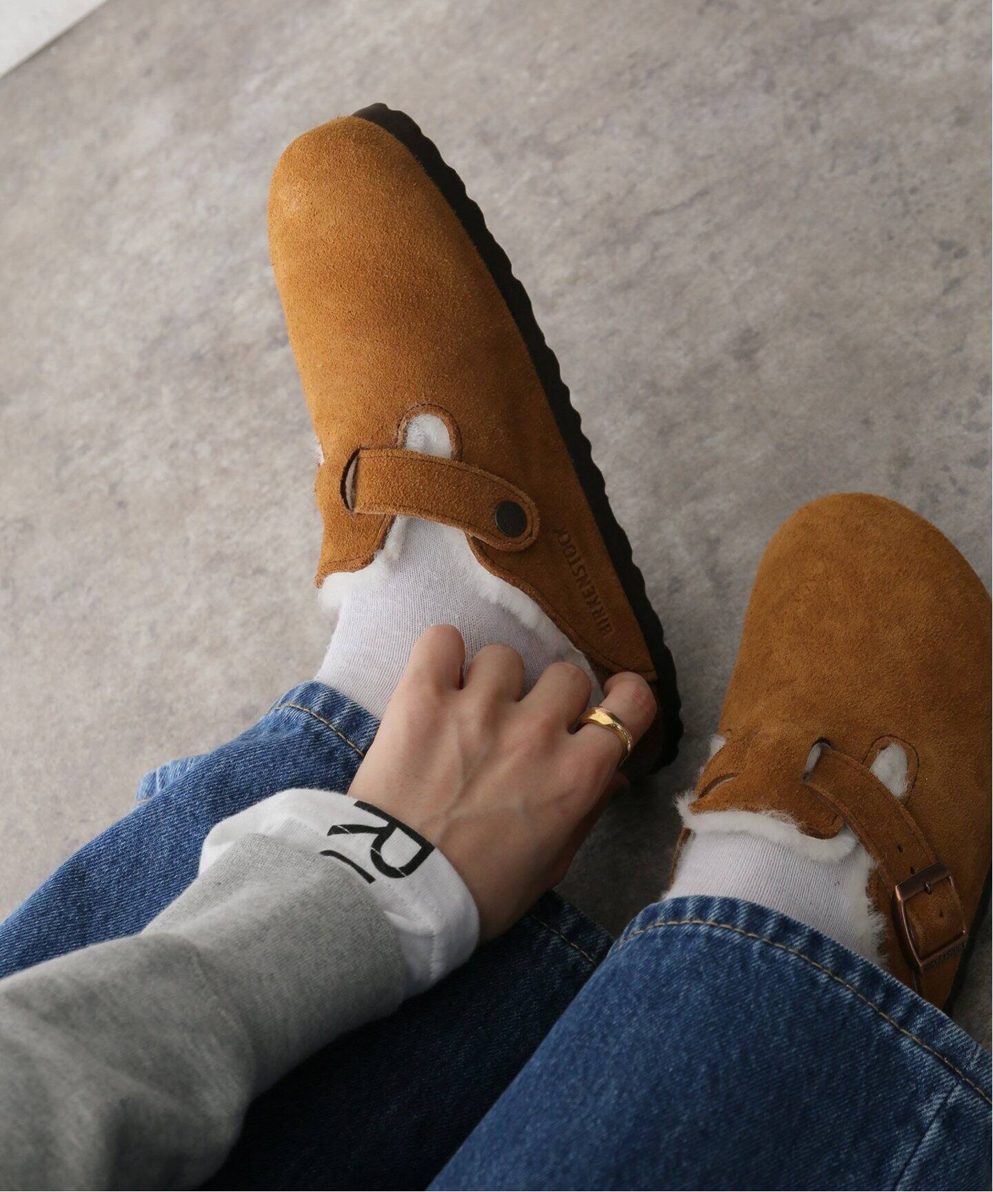 BIRKENSTOCK/ビルケンシュトック】BOSTON SHEARING(NARROW)（サンダル 